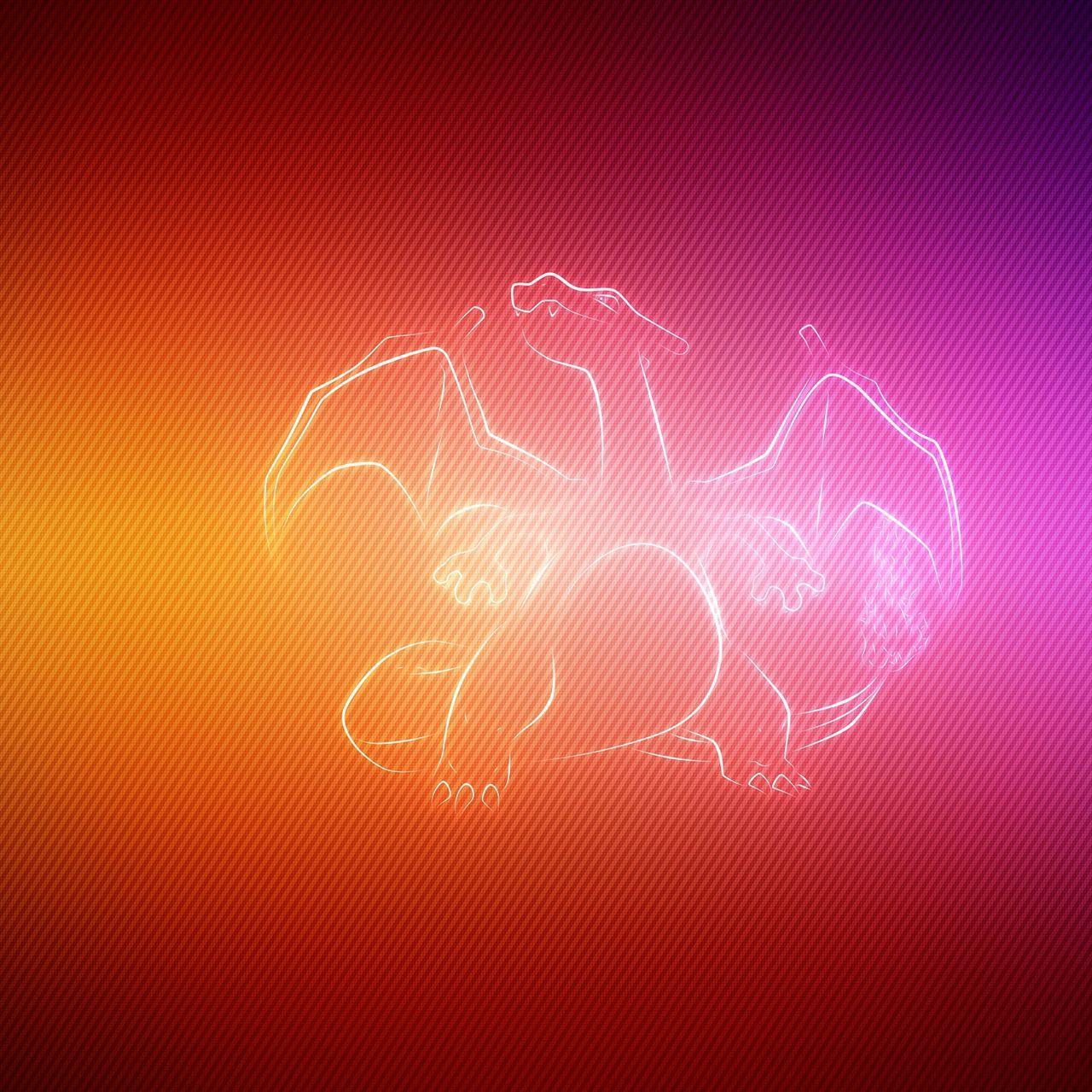 1280x1280 Download wallpaper 1280x1280 dragon, wings, pokemon, charizard