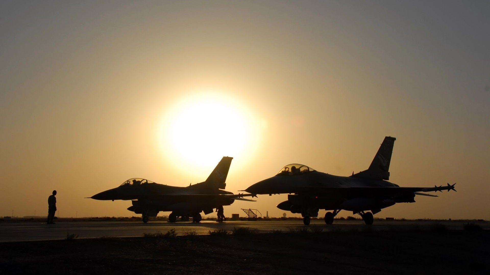 1920x1080 military Aircraft, Airplane, Jets, Silhouette, Sun, General