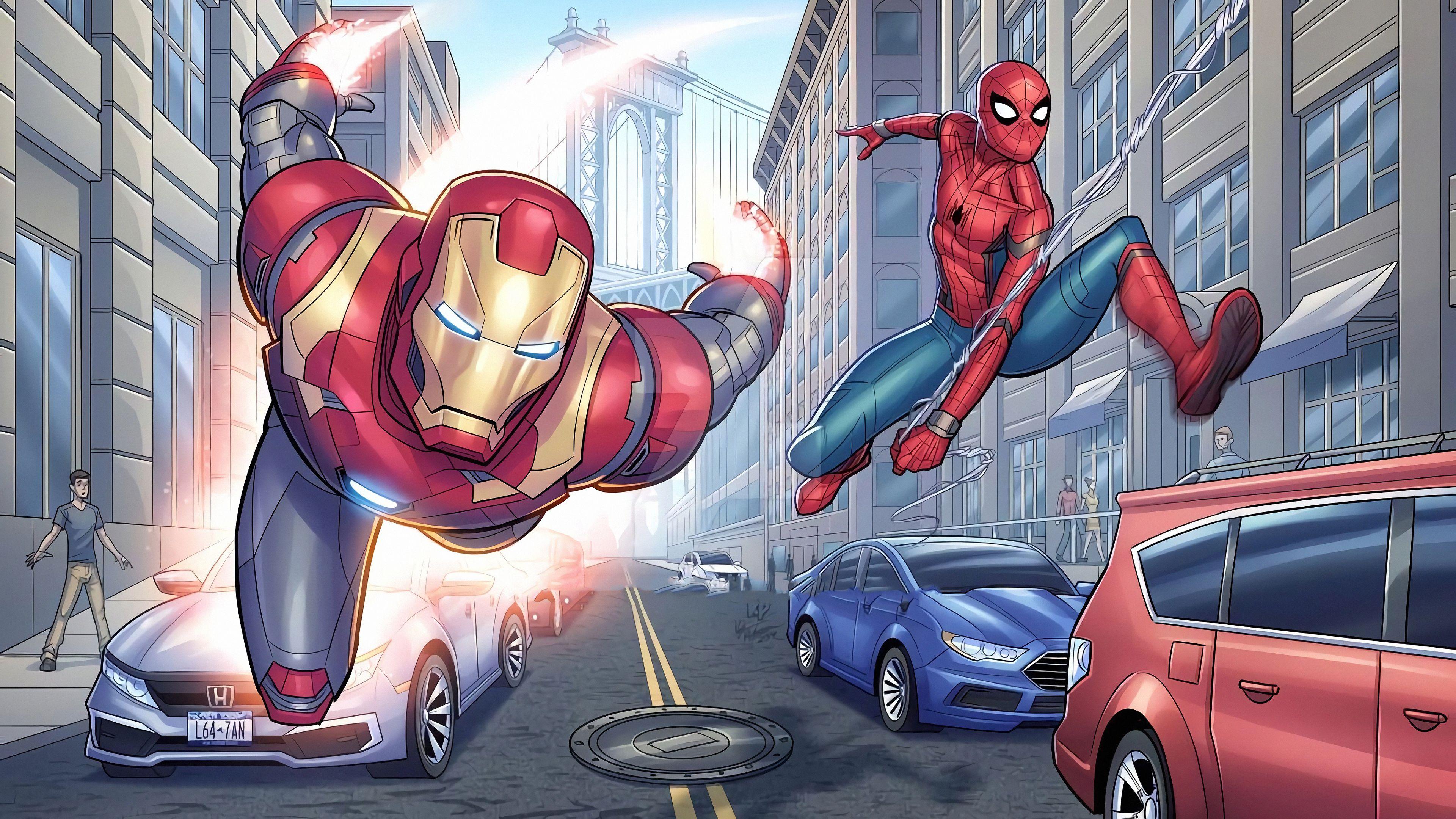 Spider Man And Iron Man HD Wallpapers Top Free Spider Man And Iron Man HD Backgrounds