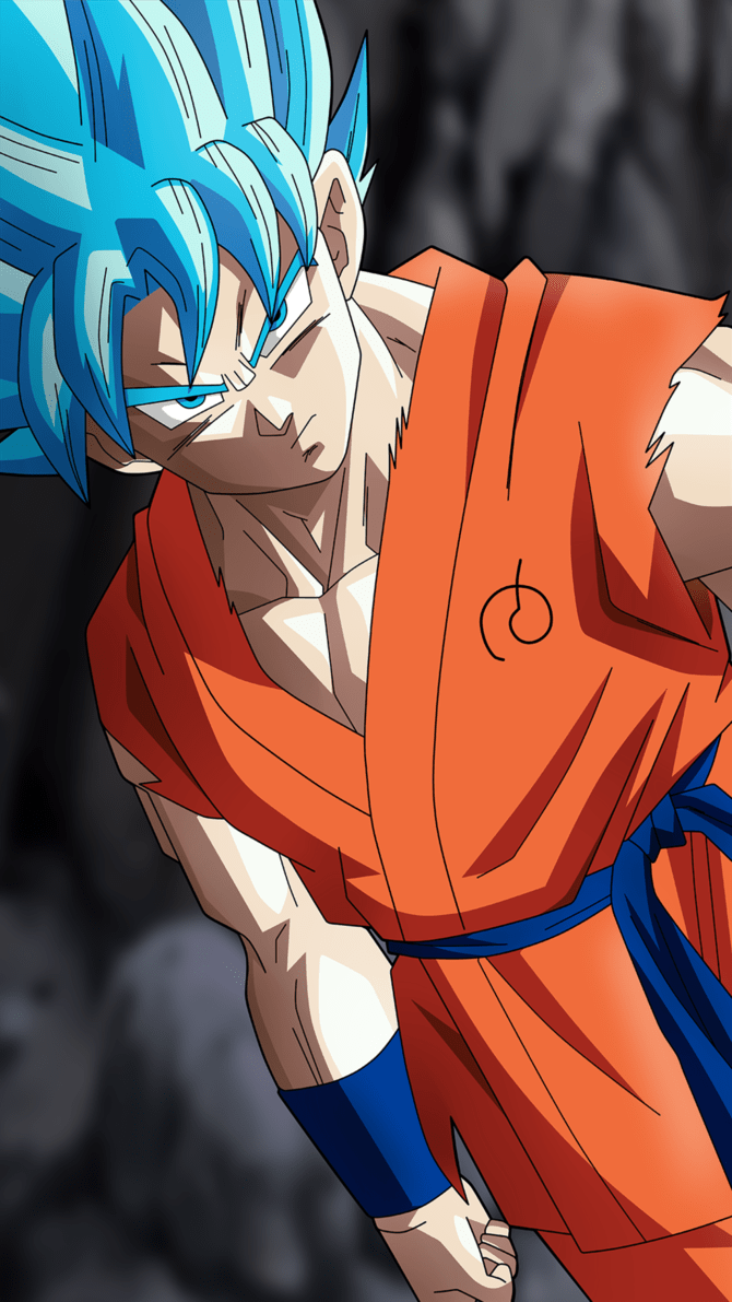 670x1191 Goku Phone Wallpaper