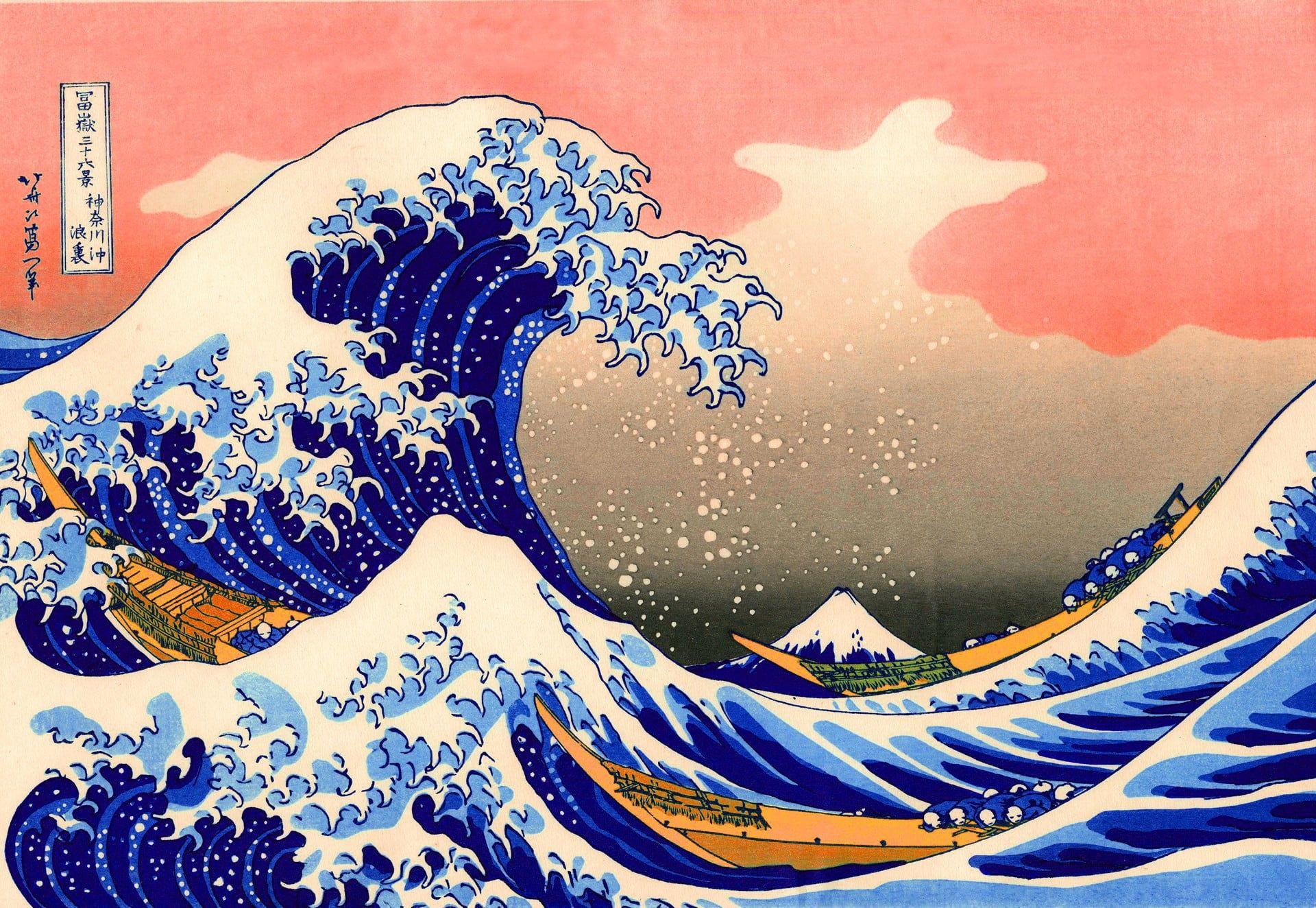 1920x1324 Great wave off Kanagawa painting HD wallpaper