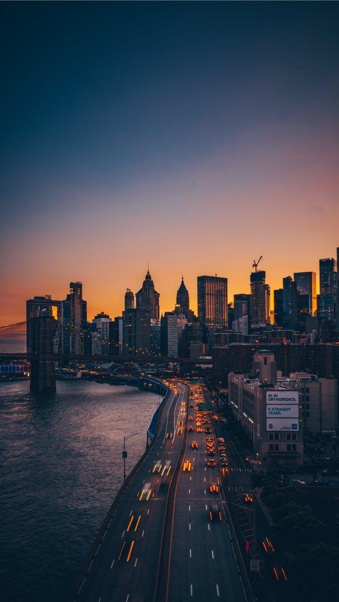 680x1209 Manhattan Skyline iPhone Wallpaper