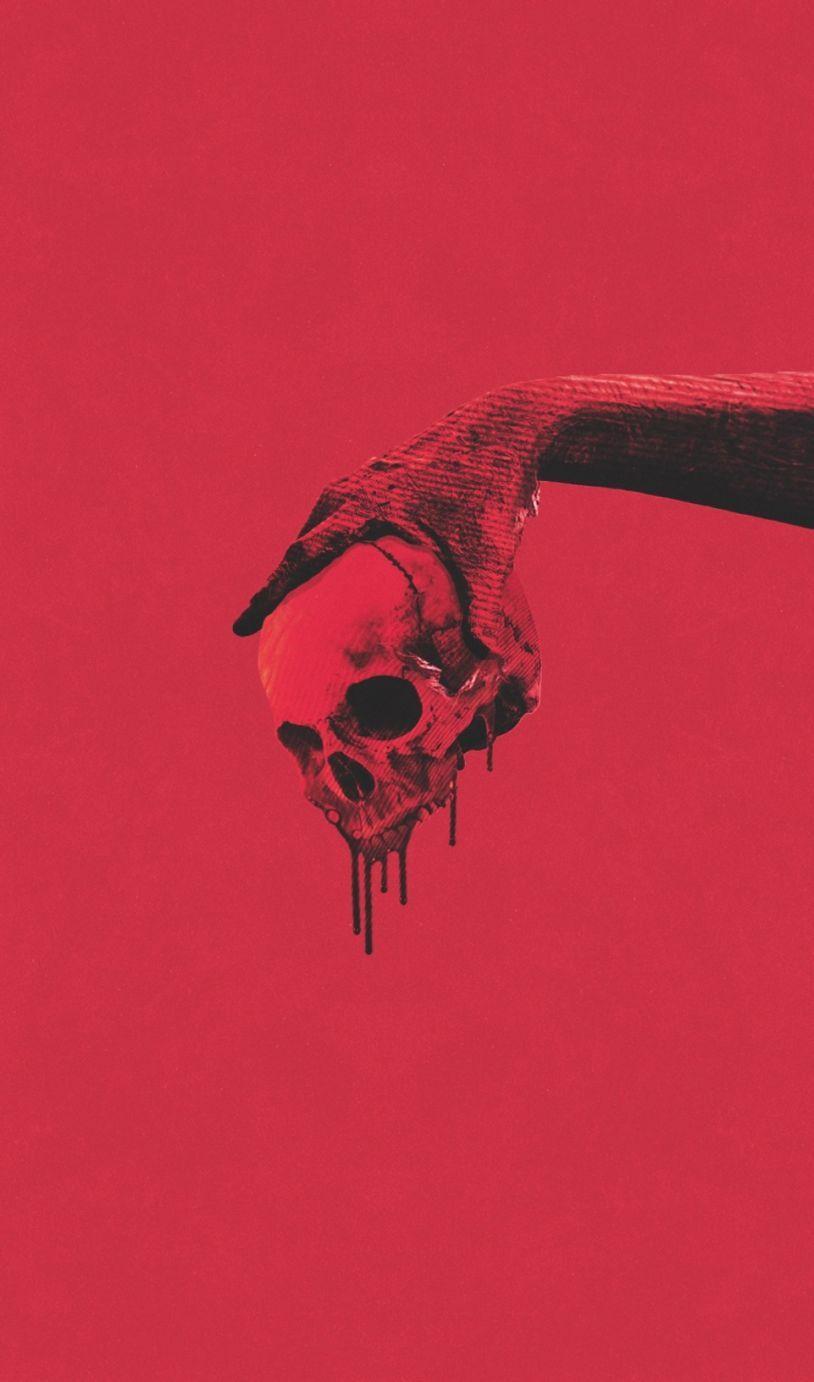 814x1382 Red Aesthetic Wallpaper