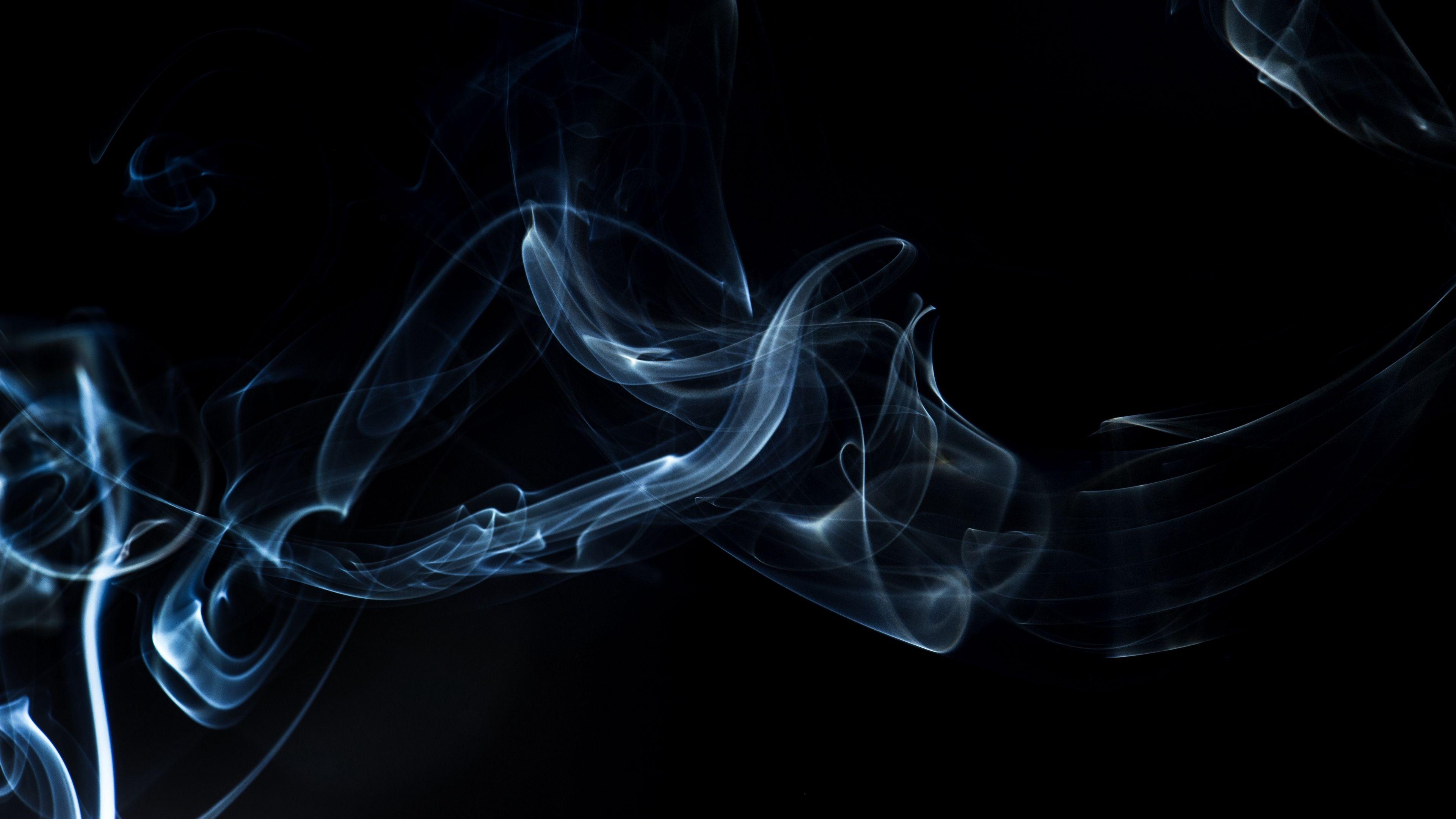3840x2160 Wallpaper 4k smoke, shroud, shape, dark background 4k shape