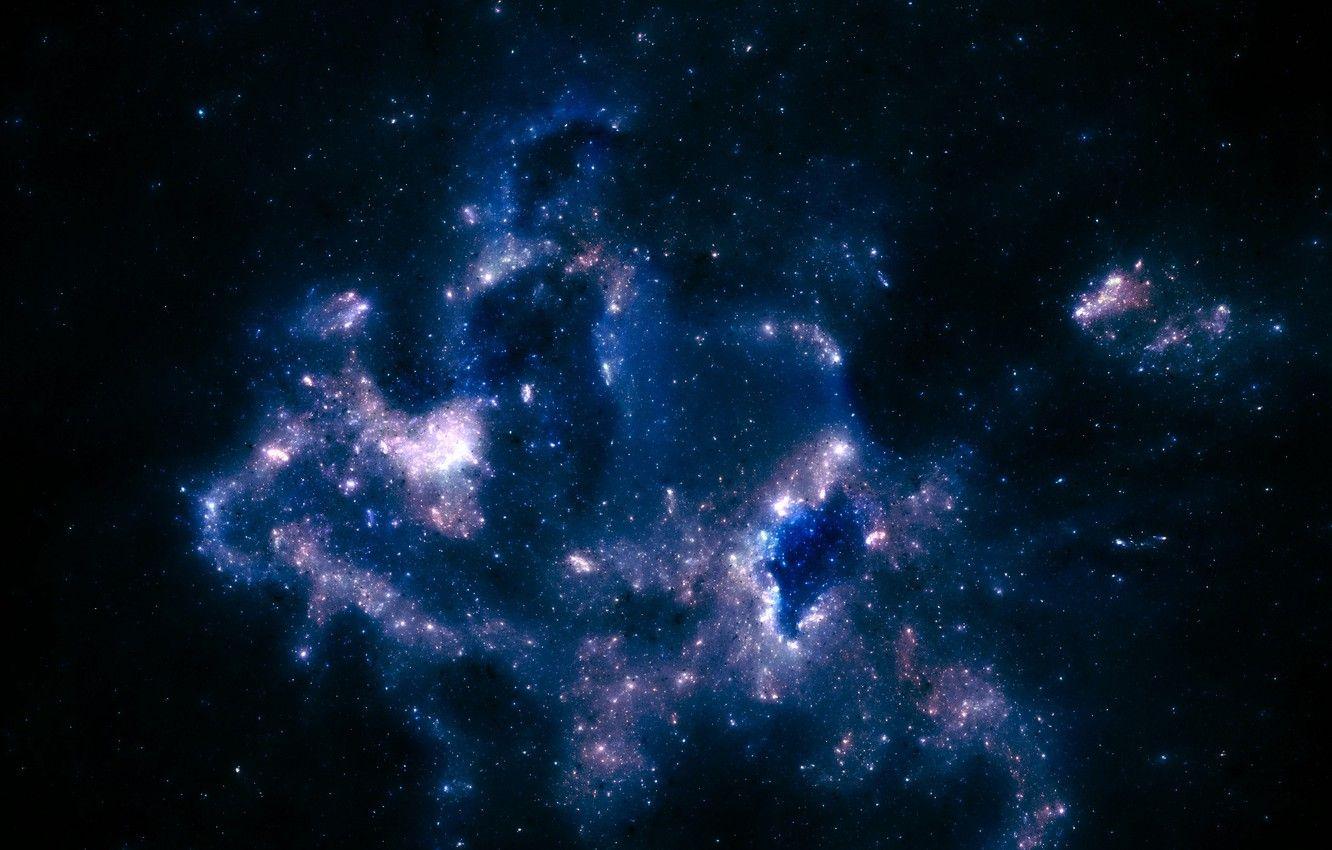 1332x850 Wallpaper space, nebula, stars, starry sky, shroud, 4k uhd