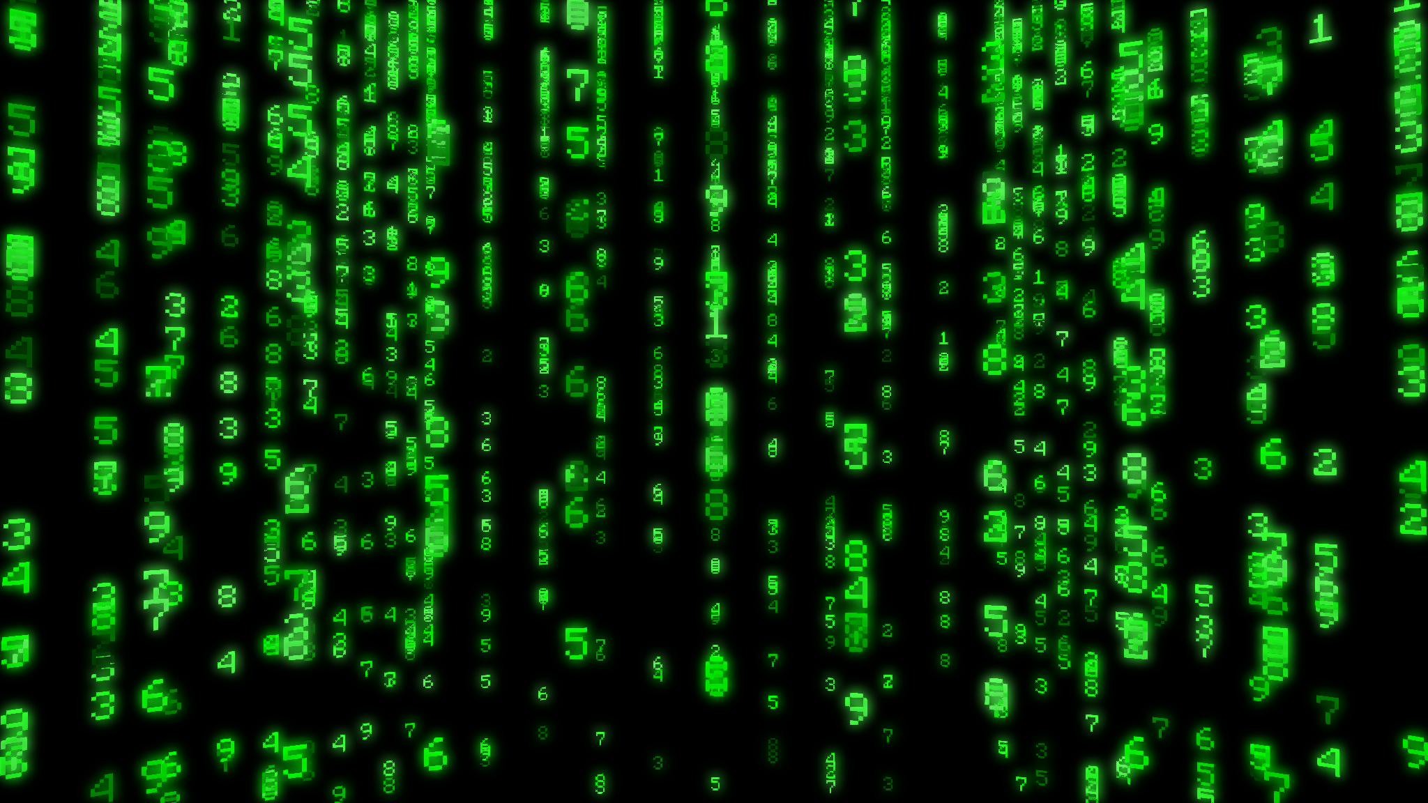 2048x1152 2K Hacker Matrix Code Hình nền - Hình nền và nghệ thuật - Của tôi
