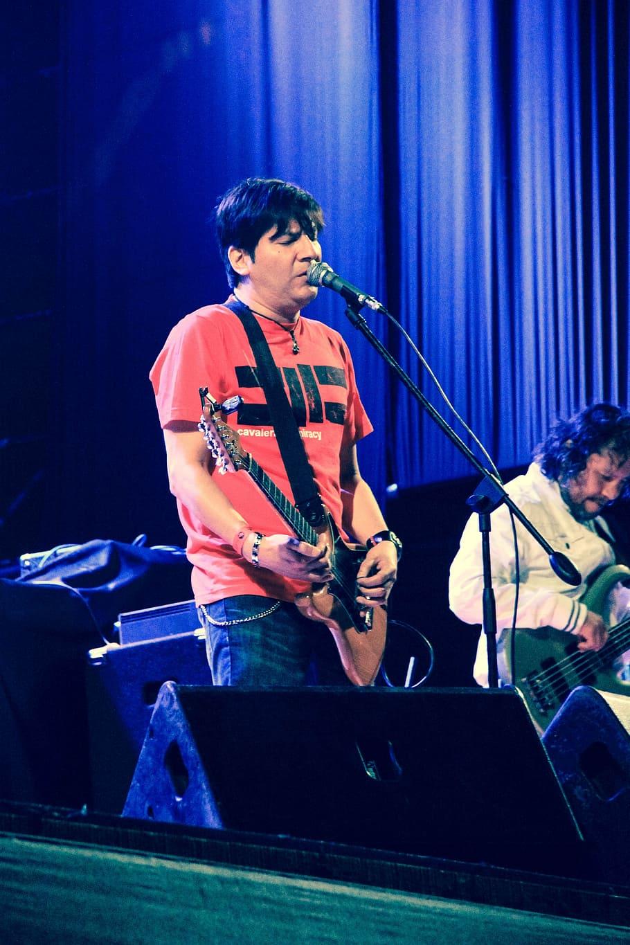 910x1365 HD wallpaper: concert, rock, chimbote, scene, music, musician