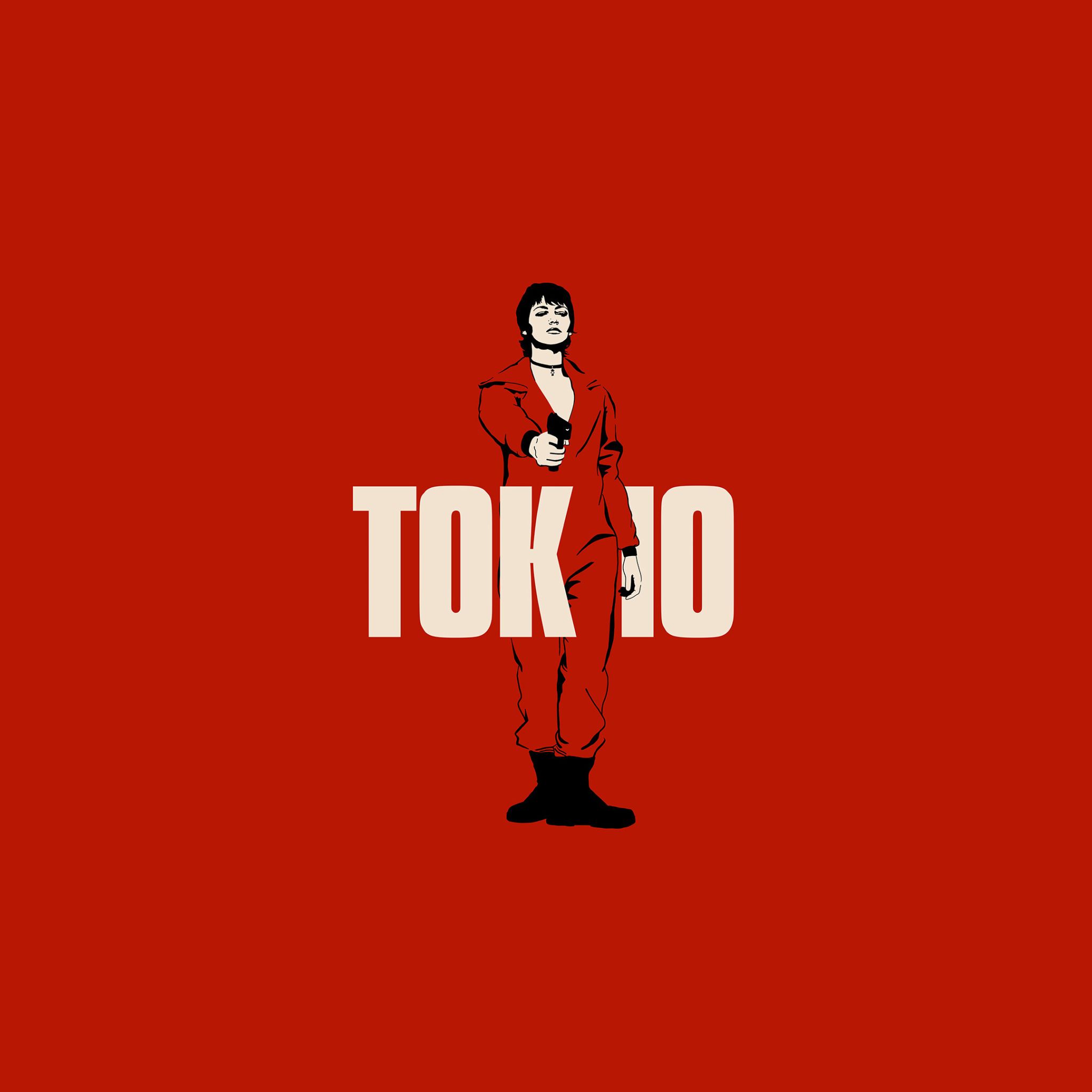 2048x2048 Tokio Money Heist iPad Air Wallpaper, HD TV Series 4K