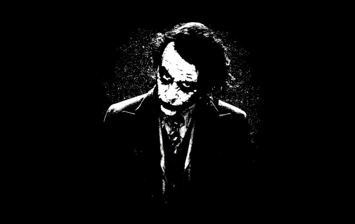 1203x760 Joker Scary Black Desktop