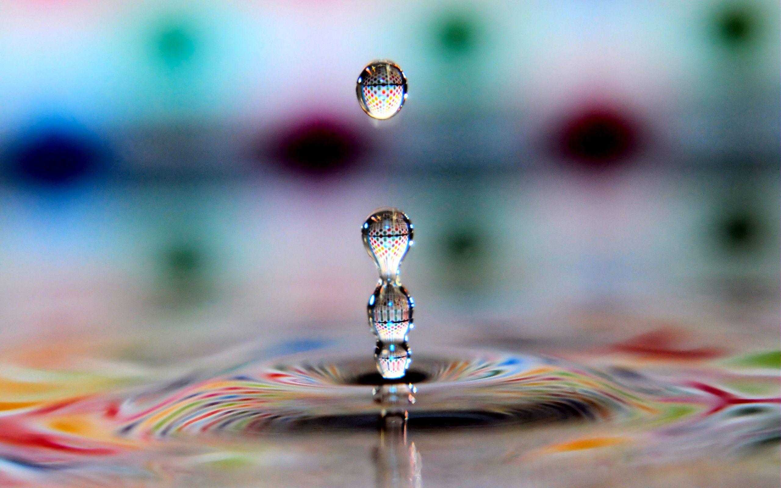 2560x1600 Water Drop HD Wallpaper