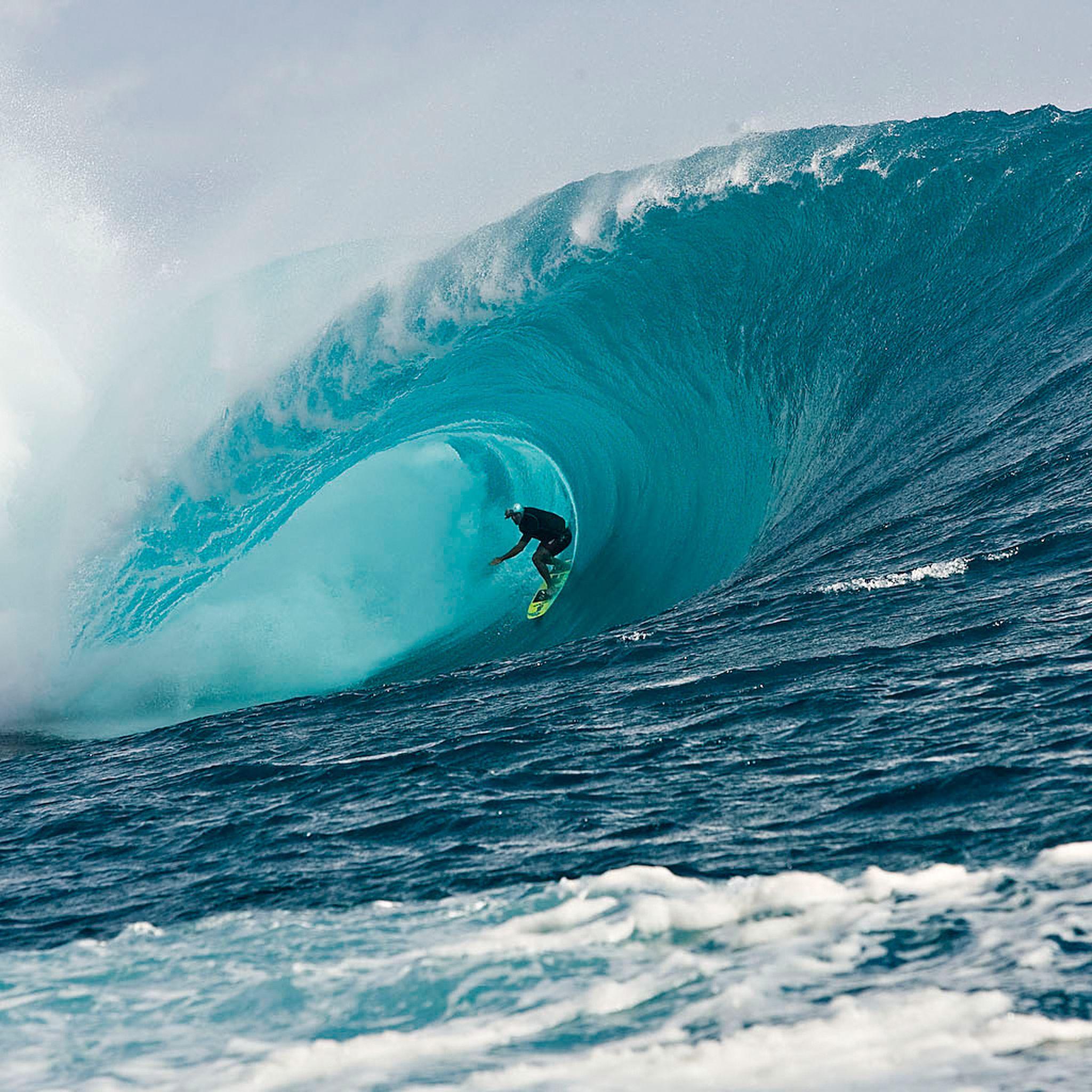 2048x2048 Wave Surf Retina Wallpaper for iPhone Pro Max, X, 7