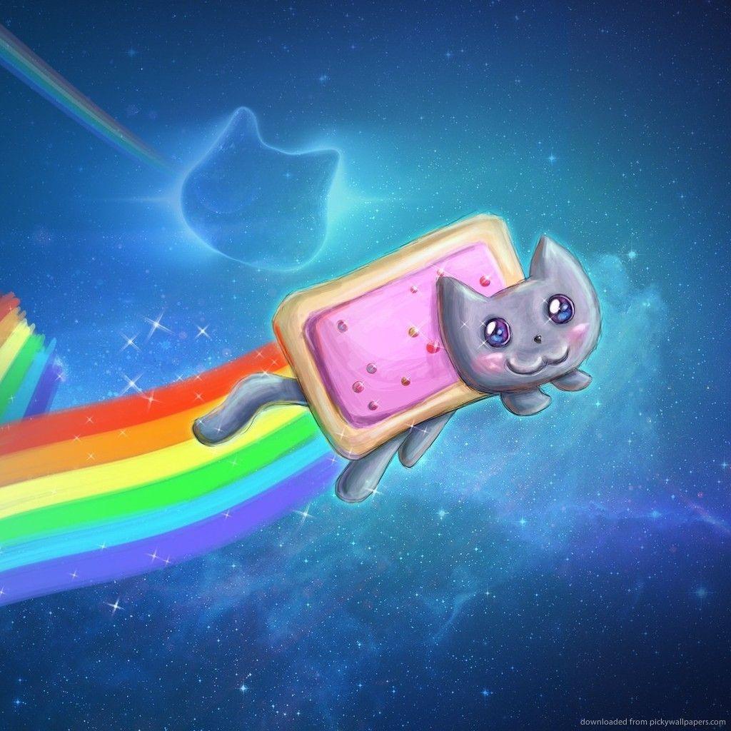 1024x1024 Hình nền tuyệt vời cho iPad Tải xuống Nyan Cat Hình nền nghệ thuật tuyệt vời cho iPad 2
