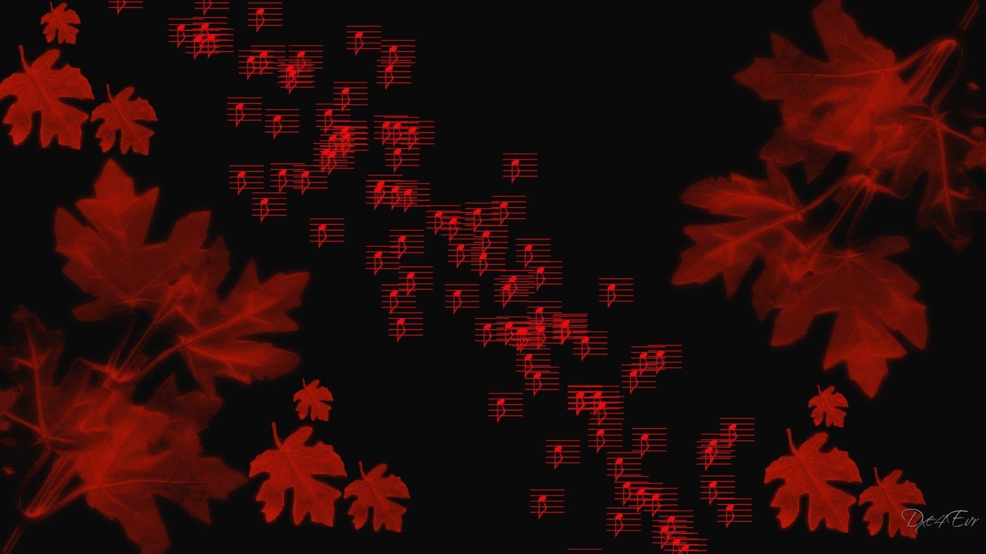 1920x1080 Abstract Fall Autumn Black Music Wallpaper