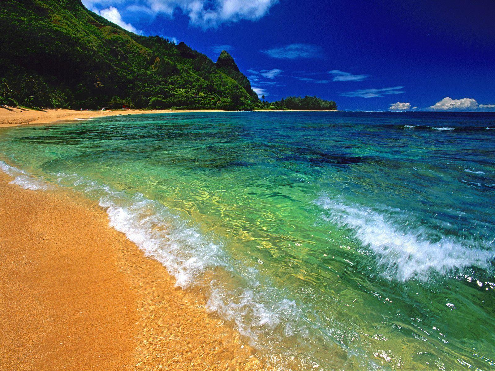 Wallpaper Hawaii Kauai napali coast kee beach images for desktop  section пейзажи  download