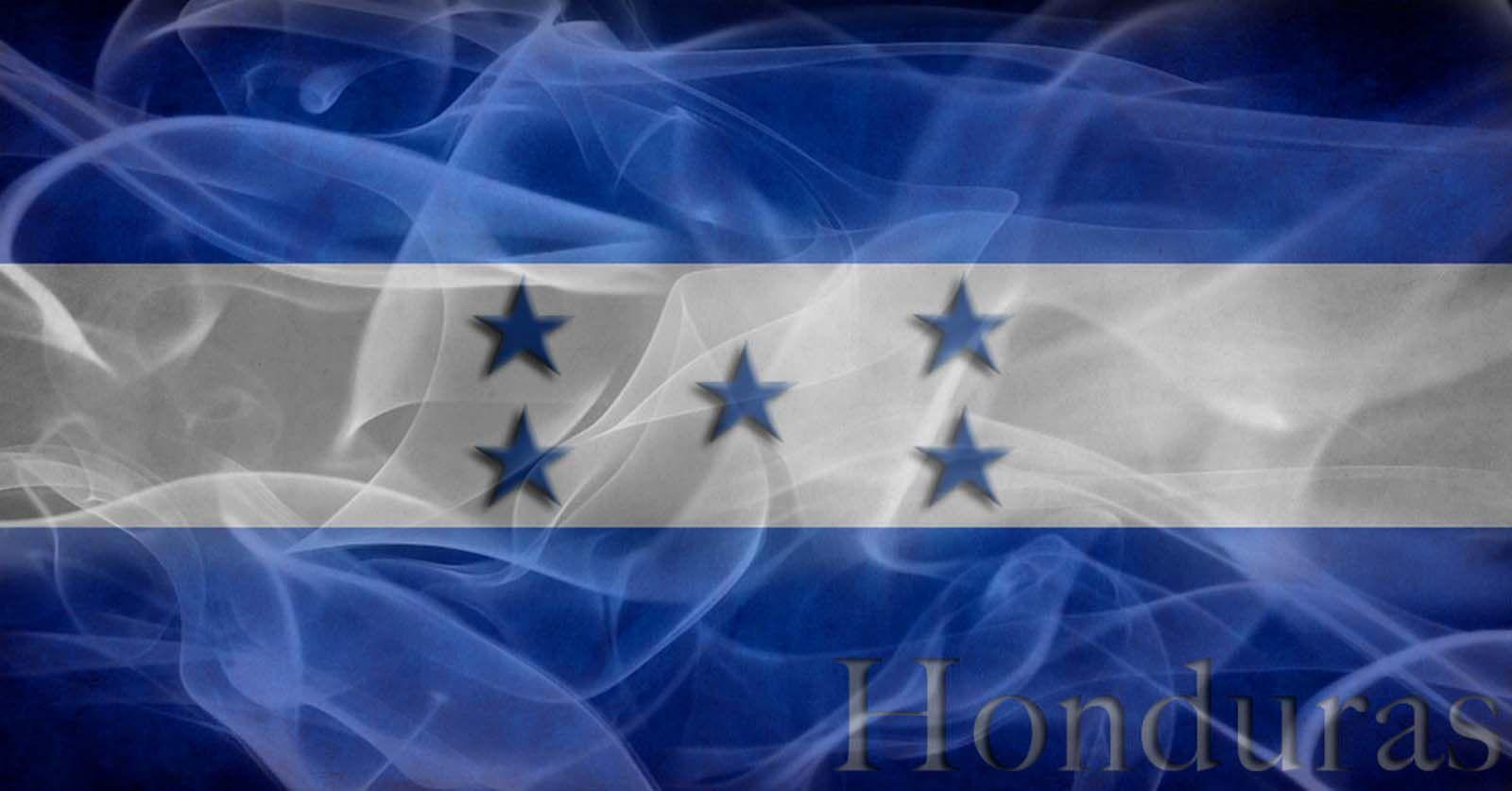 1600x837 Free download Large size honduras flag smoky design wallpaper