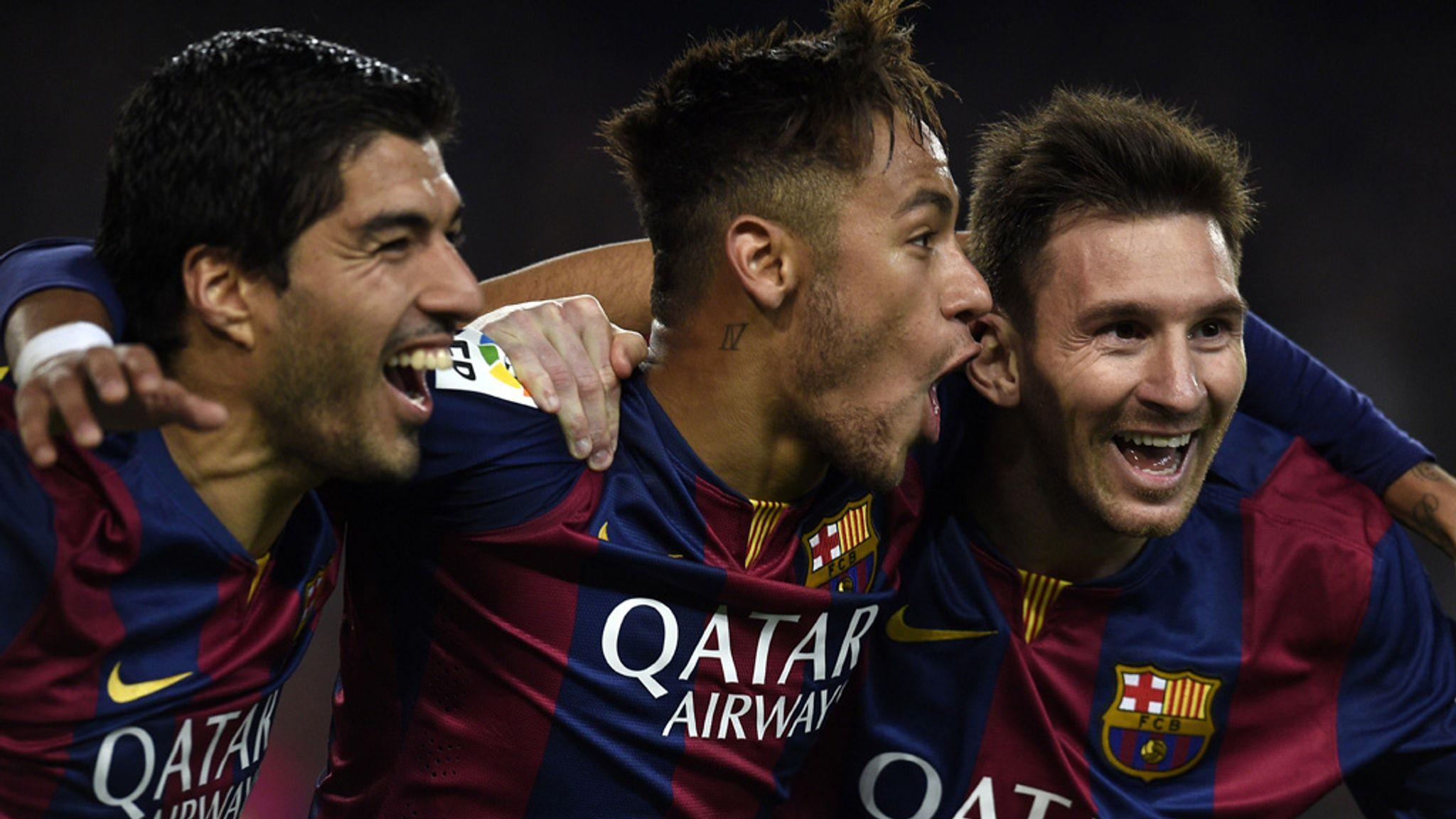 2048x1152 Lionel Messi, Neymar and Luis Suarez break Barcelona goal record