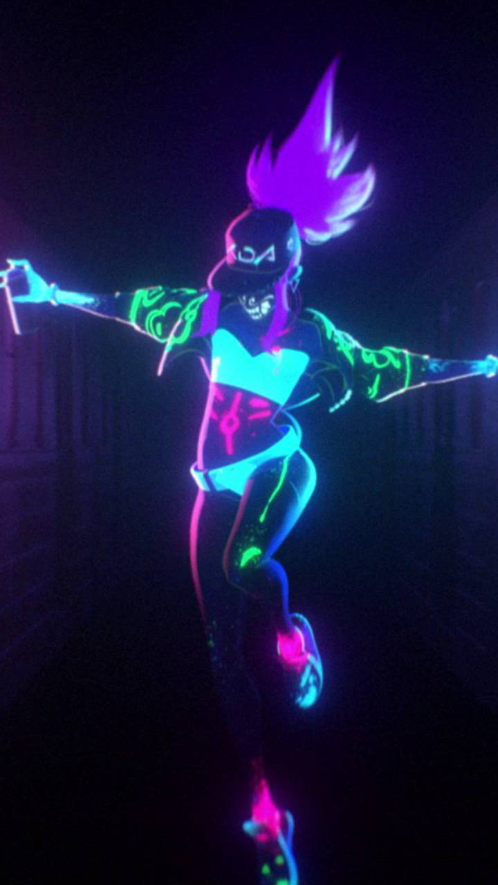 720x1280 Kda Akali Background