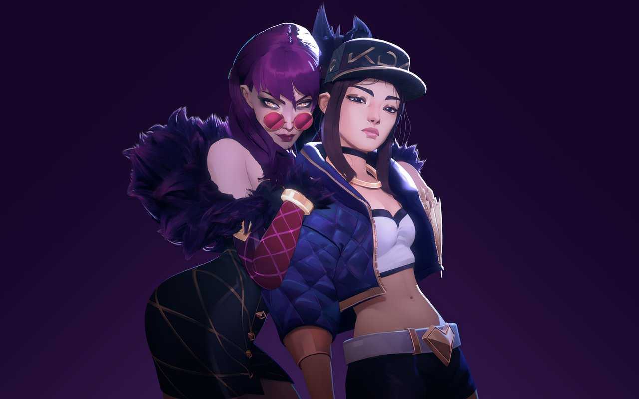 1280x800 Kda Akali And Evelynn League of Legends HD Wallpaper (1280x800)