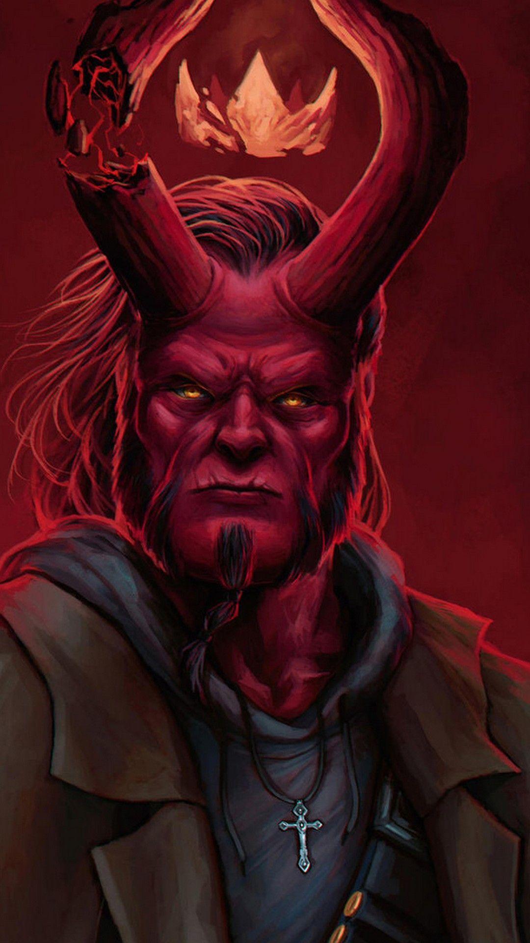 1080x1920 Hellboy iPhone Wallpaper. Tatoo desenhos, Desenhos