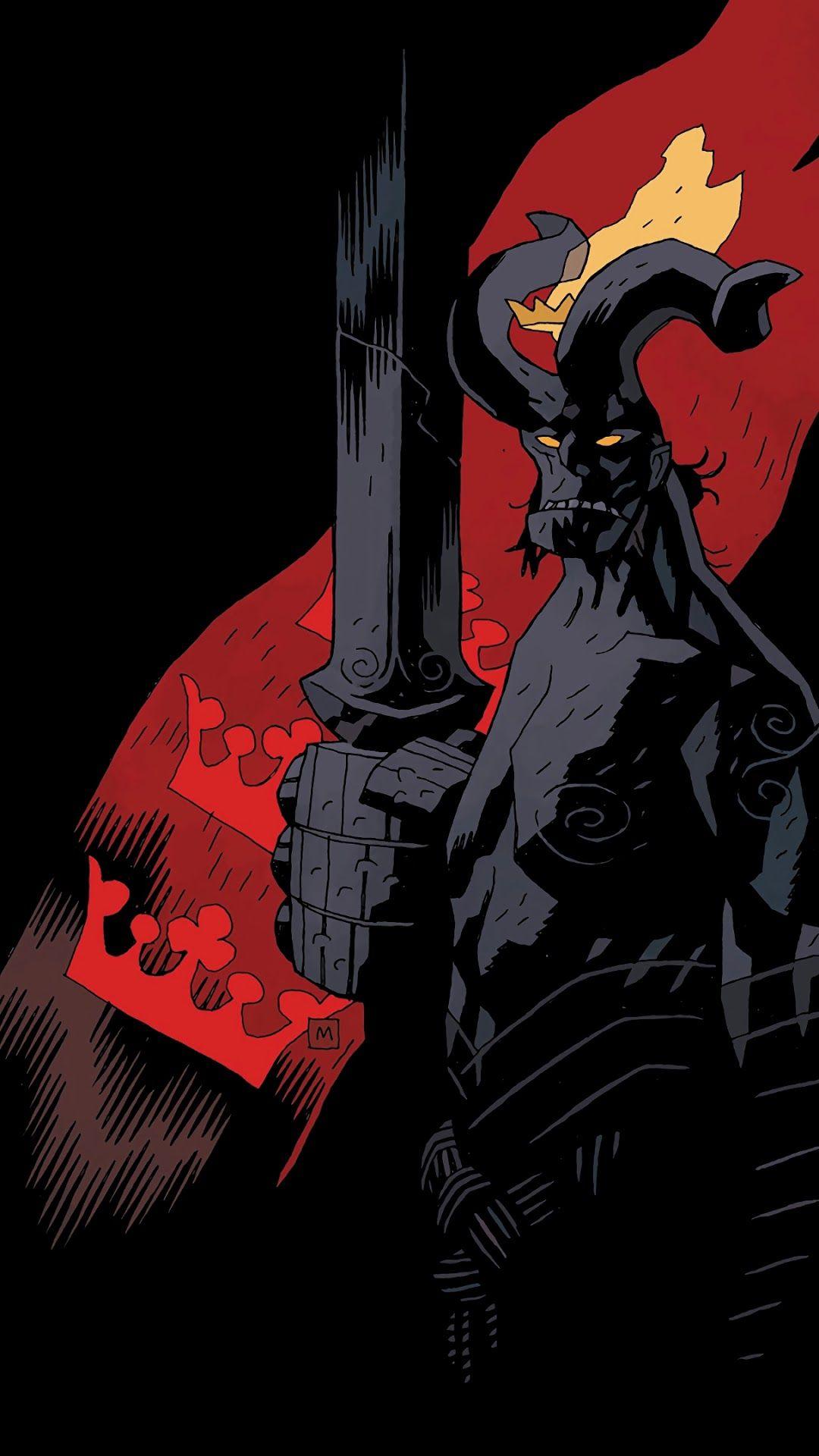 1080x1920 Hellboy Comics 4K Wallpaper