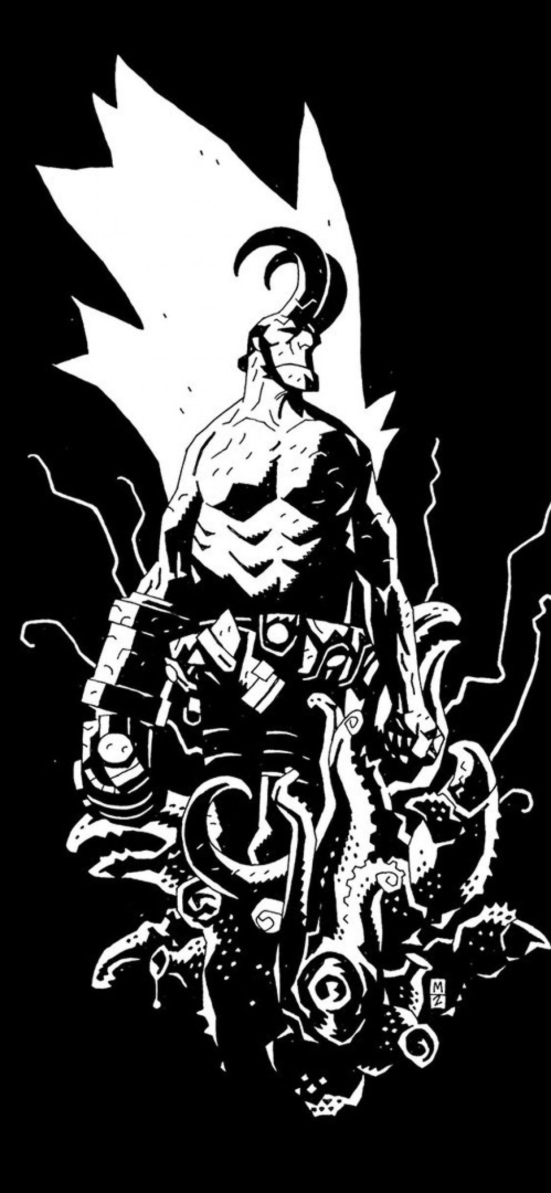 1125x2436 Hellboy iPhone XS Wallpaper Download