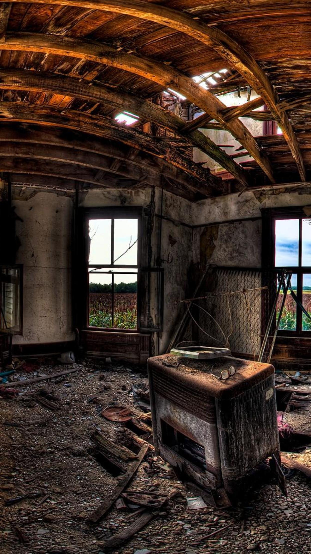 1242x2208 Hdr Abandoned HD Wallpaper, Desktop Background, Mobile Wallpaper