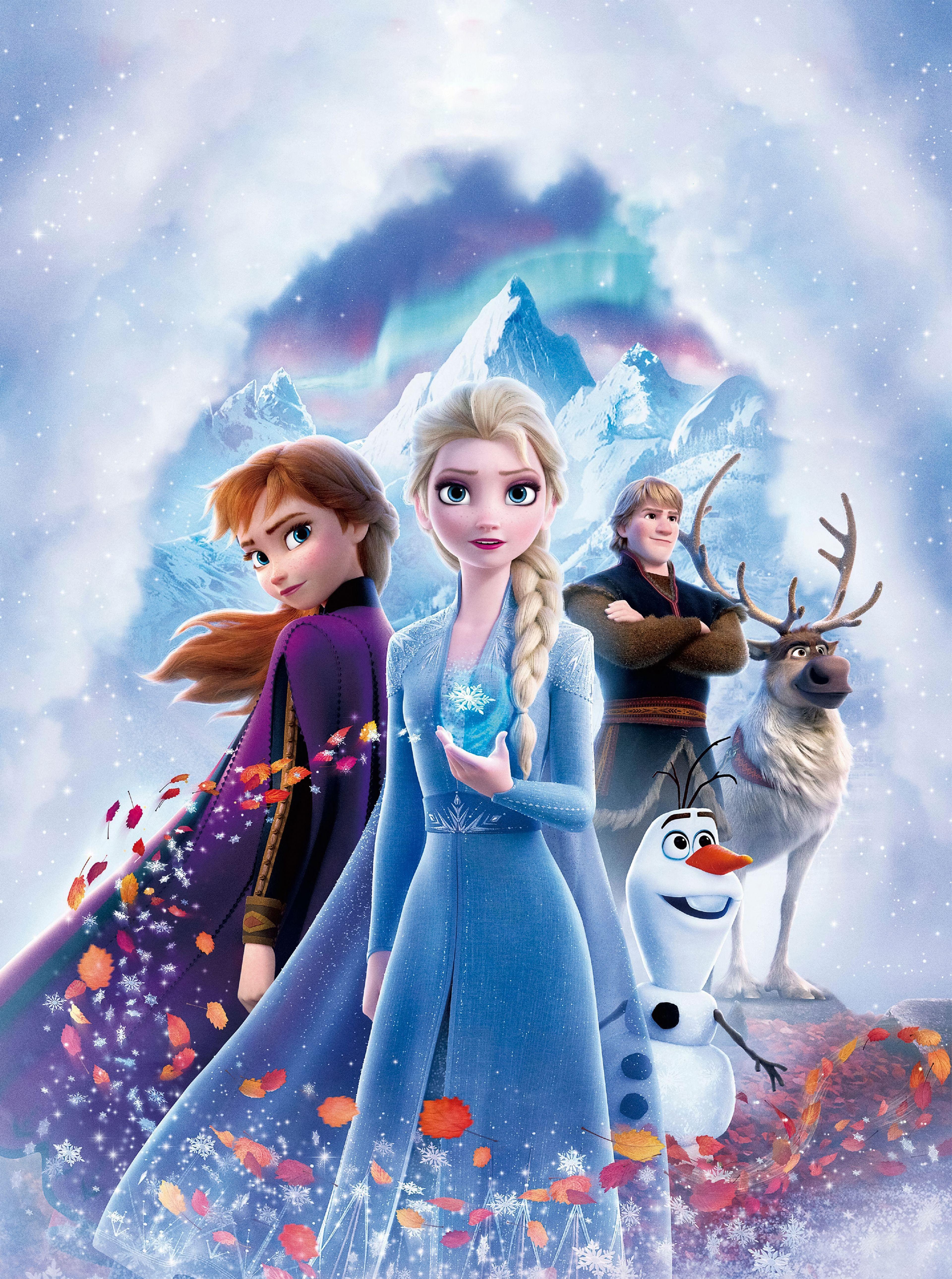 3840x5160 Wallpaper Frozen Queen Elsa, Anna, Olaf, Kristoff, Walt Disney