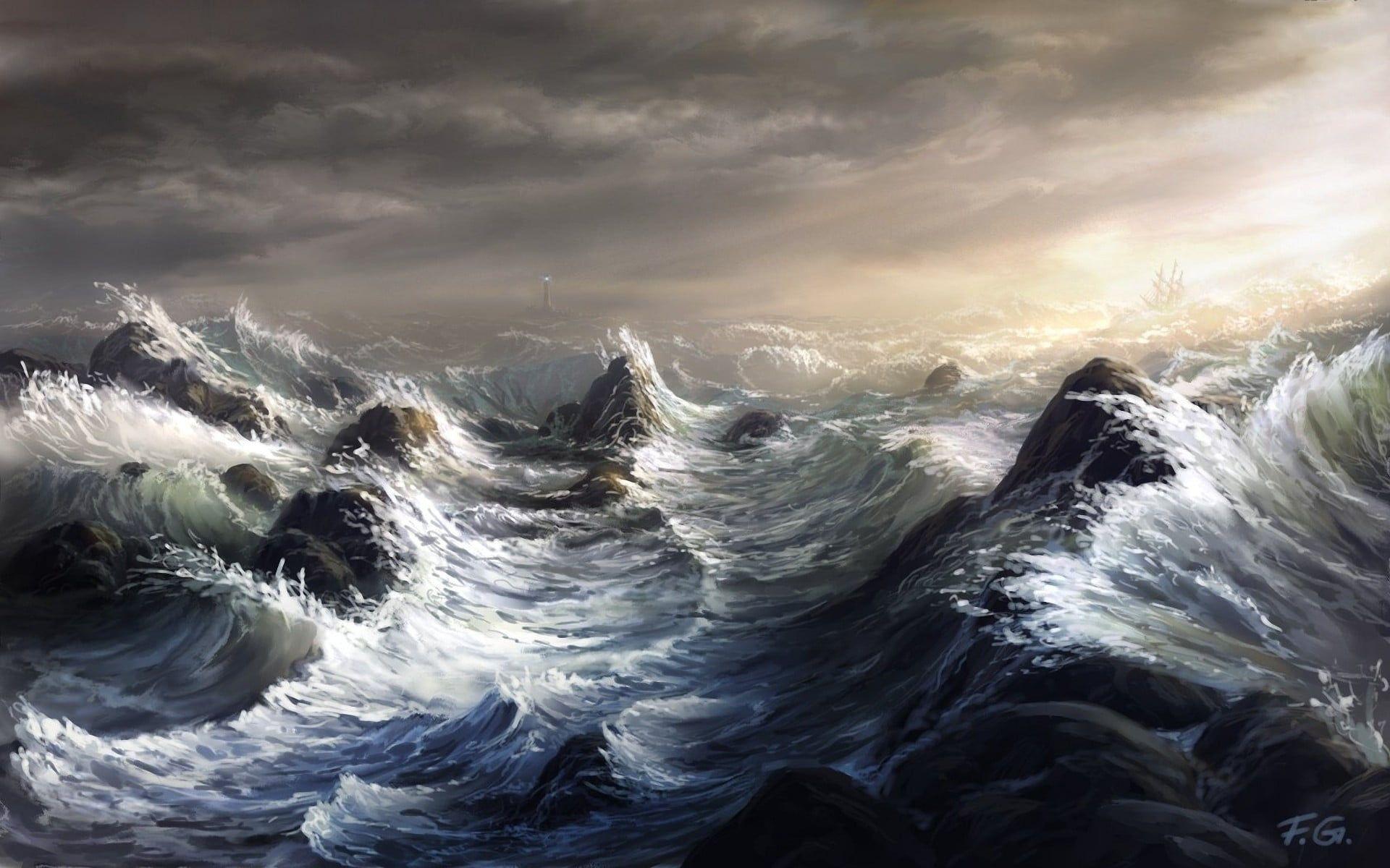 Wave Art Wallpapers - Top Free Wave Art Backgrounds - WallpaperAccess