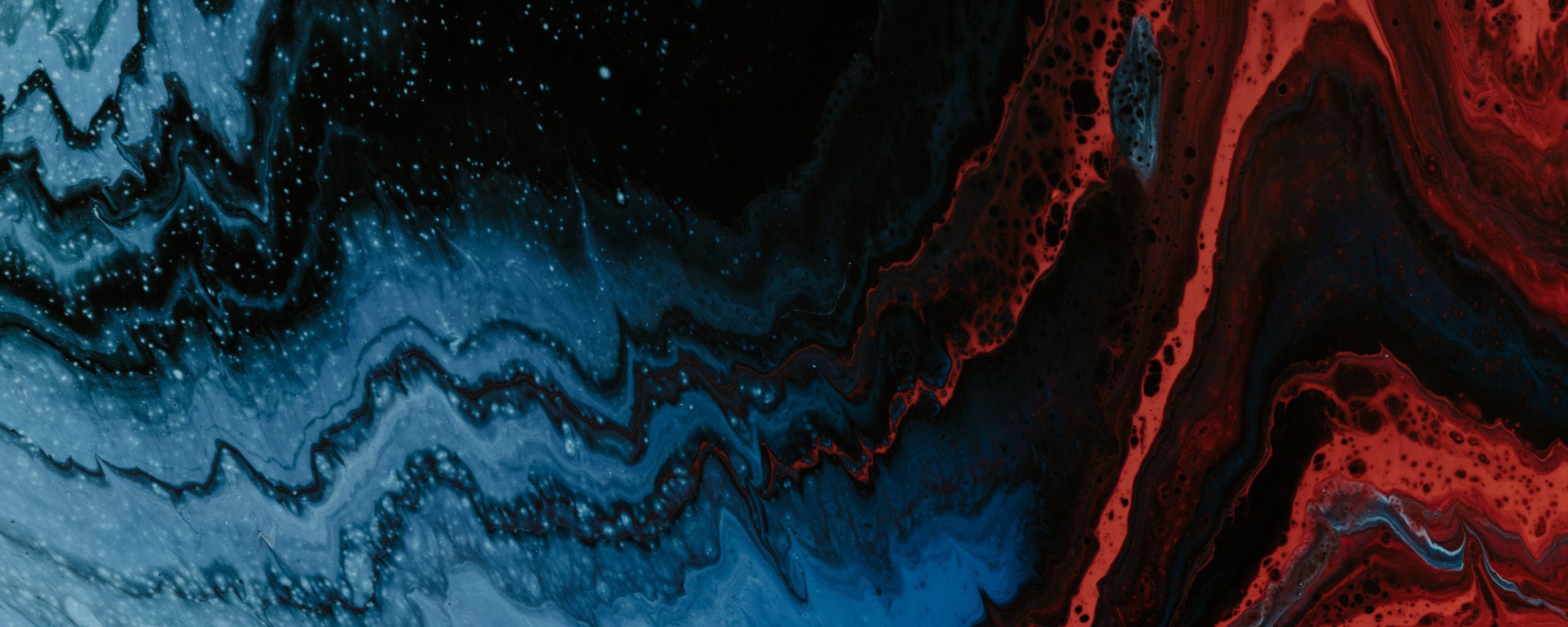 2560x1024 Lava Arcylic Wave Art Abstract 5k 2560x1024 Resolution