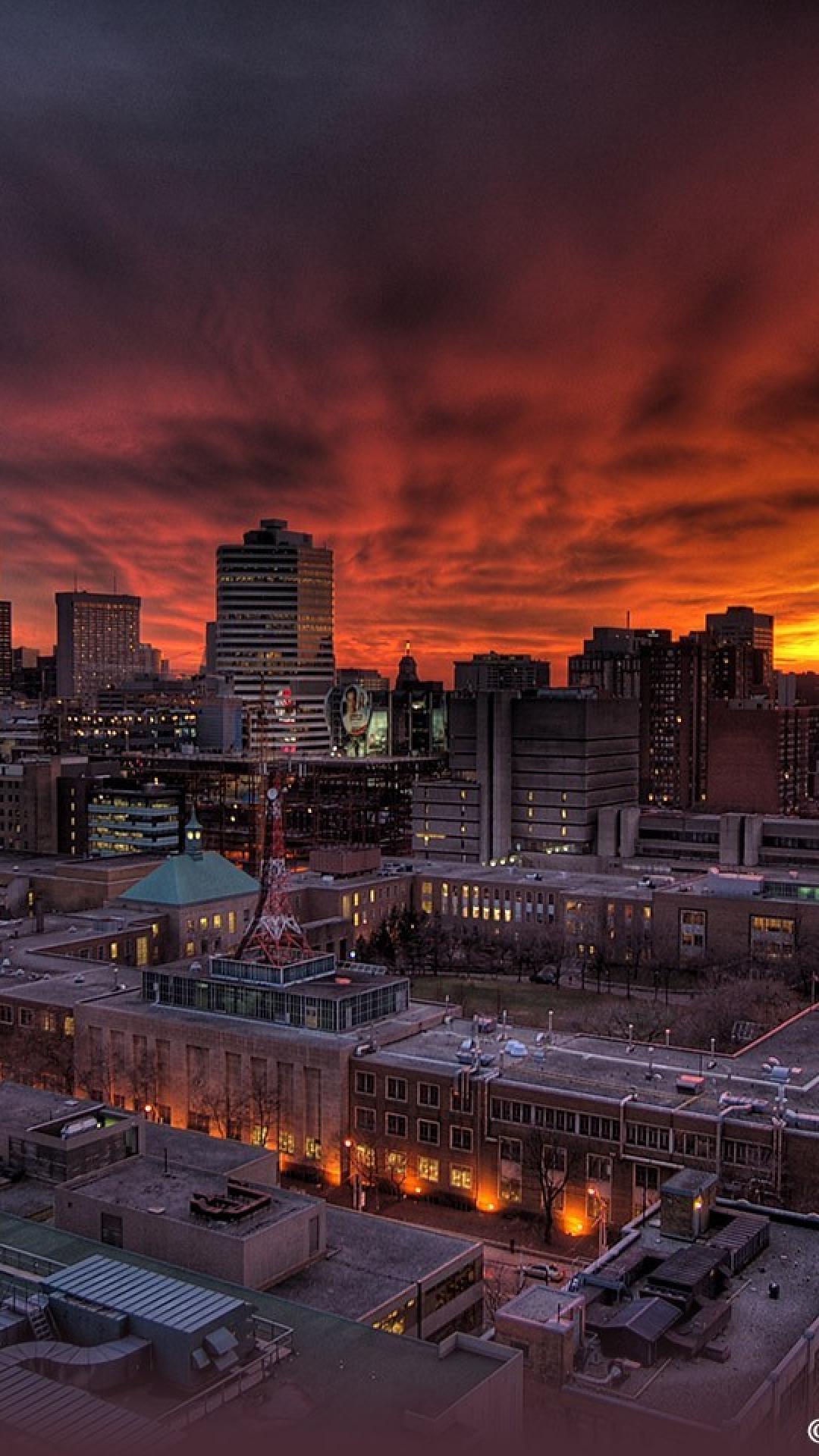1080x1920 Sunset cityscapes national geographic hdr photography wallpaper