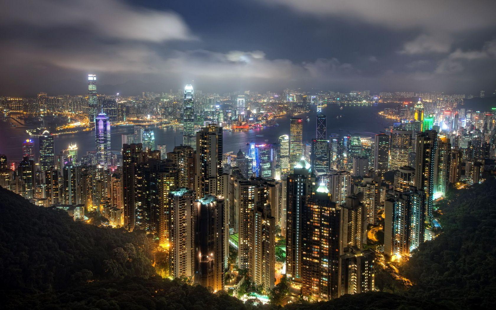 Hong Kong Night View Wallpapers - Top Free Hong Kong Night View ...