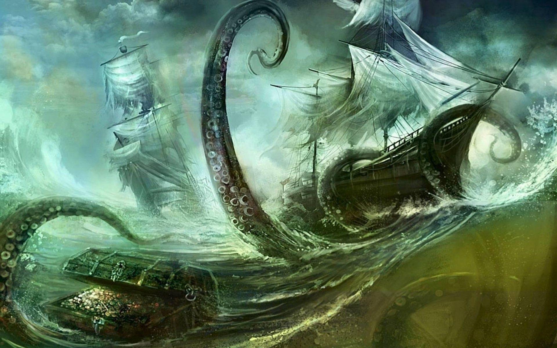 1920x1200 Kraken Wallpaper