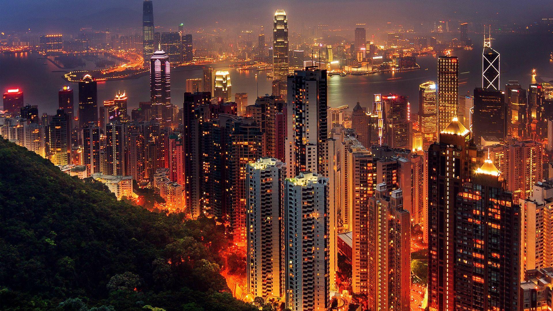 Hong Kong Night View Wallpapers - Top Free Hong Kong Night View ...