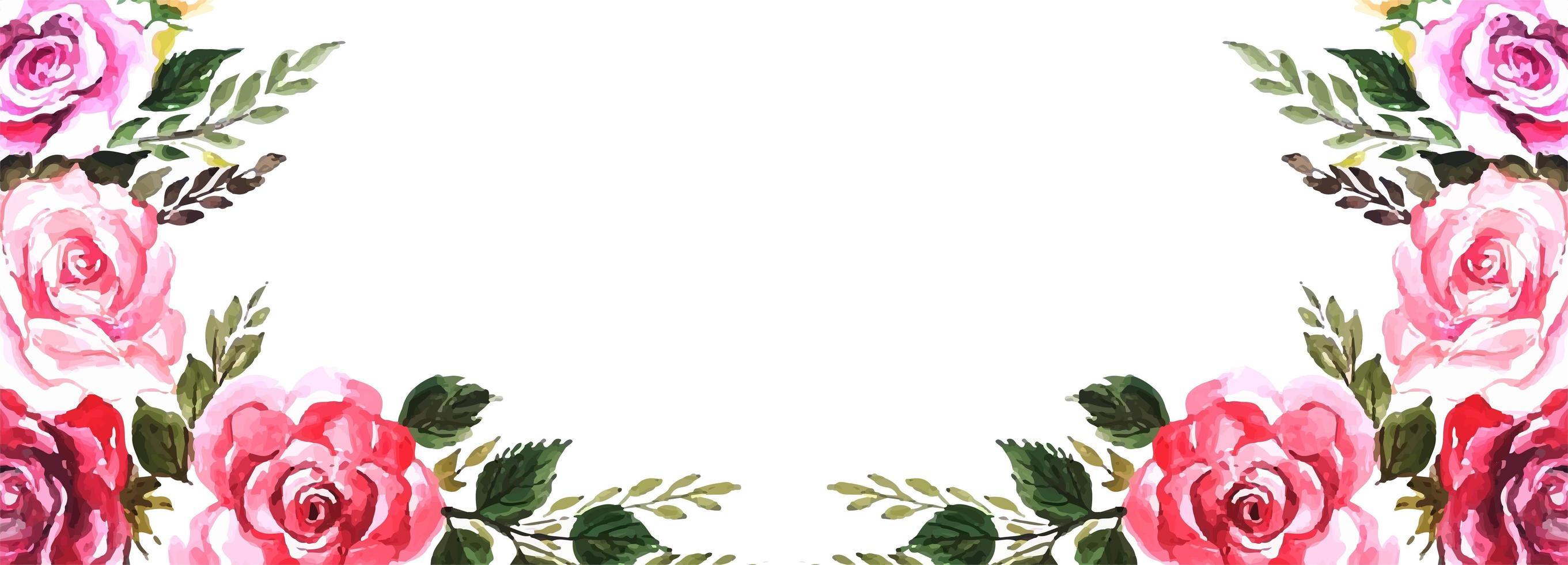 2722x980 Elegant flowers background Free Vectors, Clipart