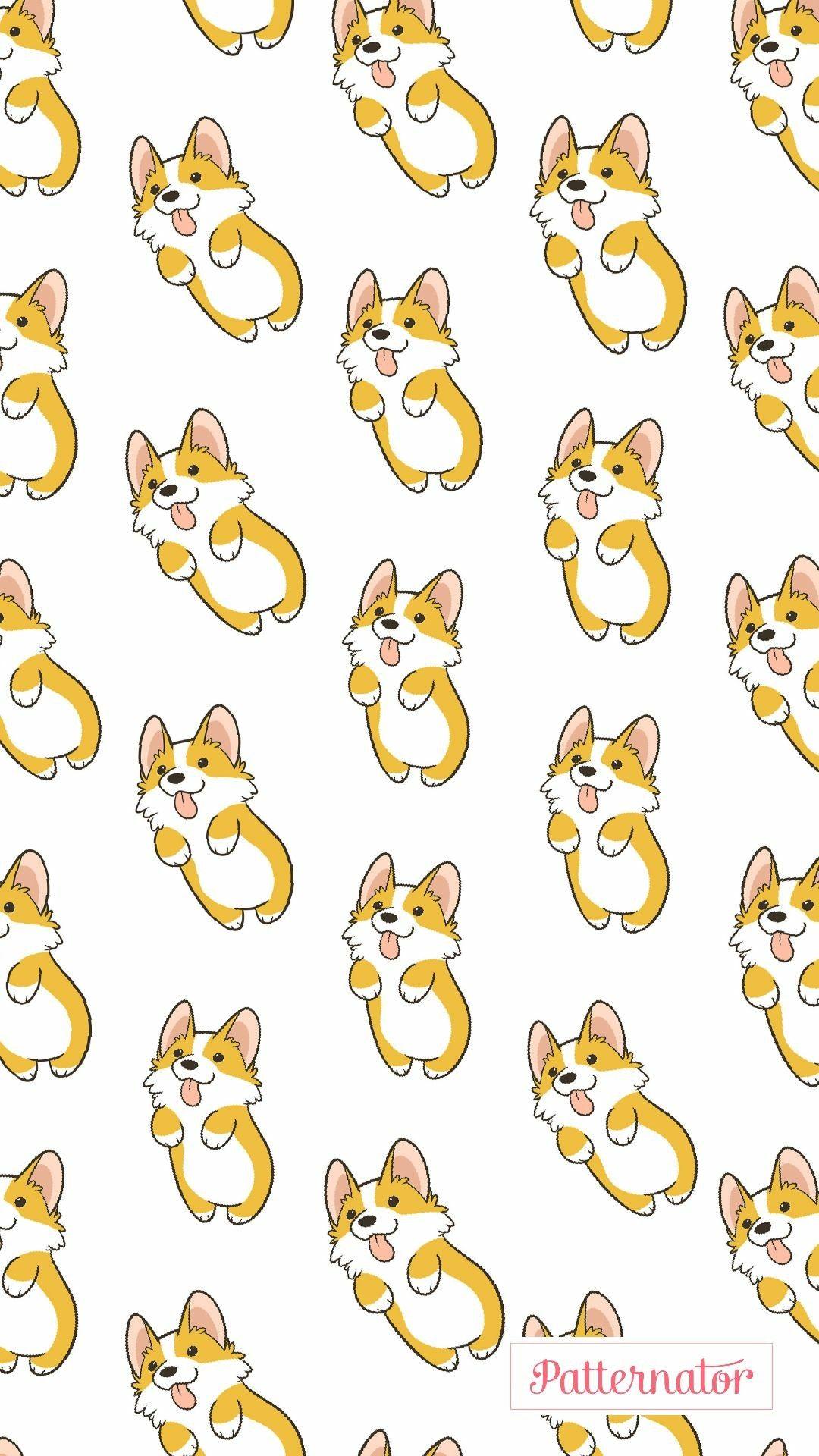 Cartoon Cute Corgi Puppy  minimalist dog bed Chibi Corgi HD phone  wallpaper  Pxfuel