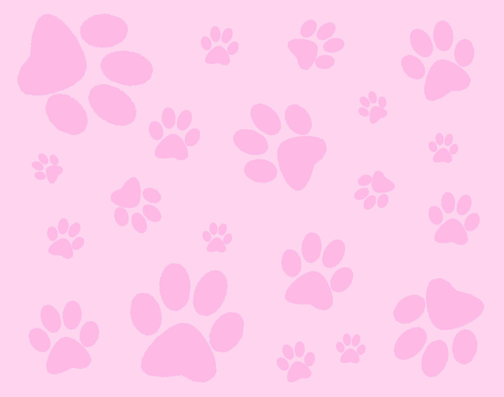 1752x1378 Free download Pink Dog Paw Background Pink [1752x1378]
