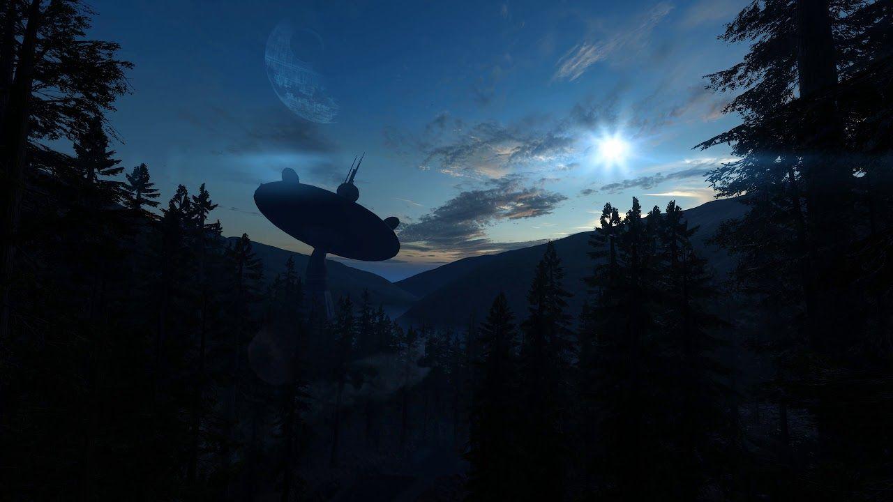 1280x720 Endor Night Scene - (Star Wars Battlefront 1) Wallpaper