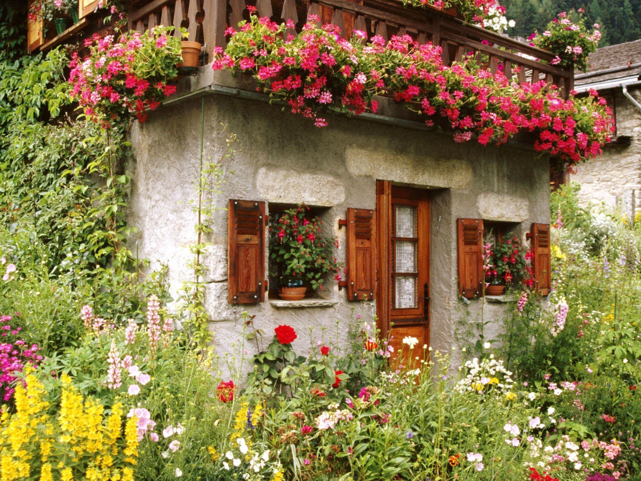 Storybook Cottage Garden Desktop Wallpapers Top Free Storybook