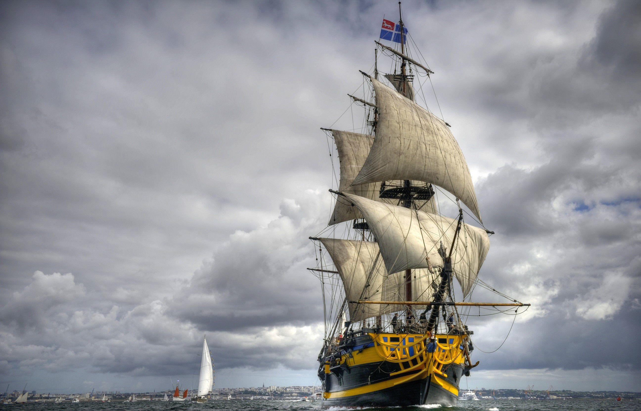 2592x1665 Tall Ship Wallpaper