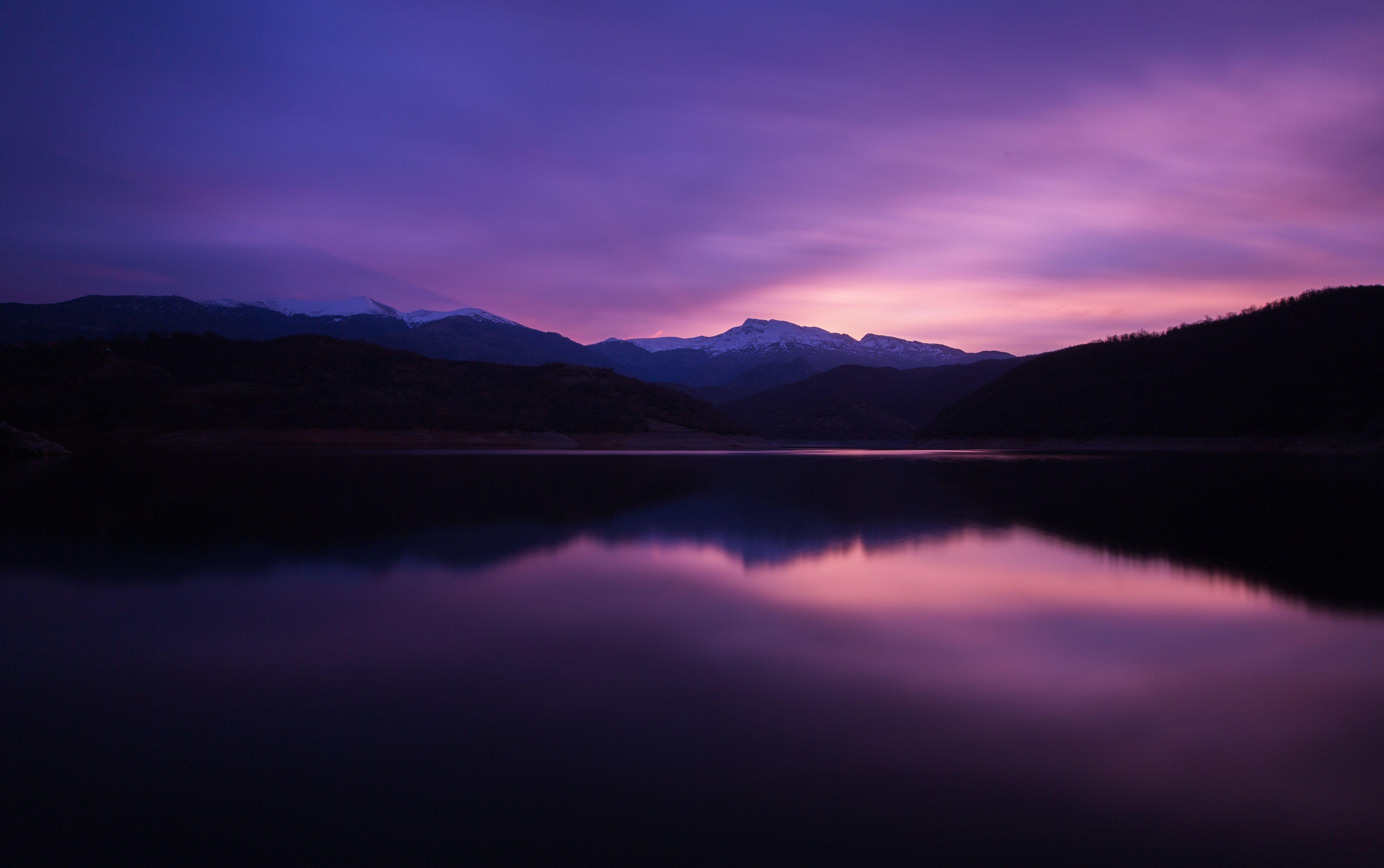 5733x3598 Mountain Lake Night Reflection 5k, HD Nature, 4k Wallpaper, Image, Background, Photo and Picture