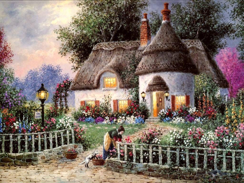 Storybook Cottage Garden Desktop Wallpapers - Top Free Storybook