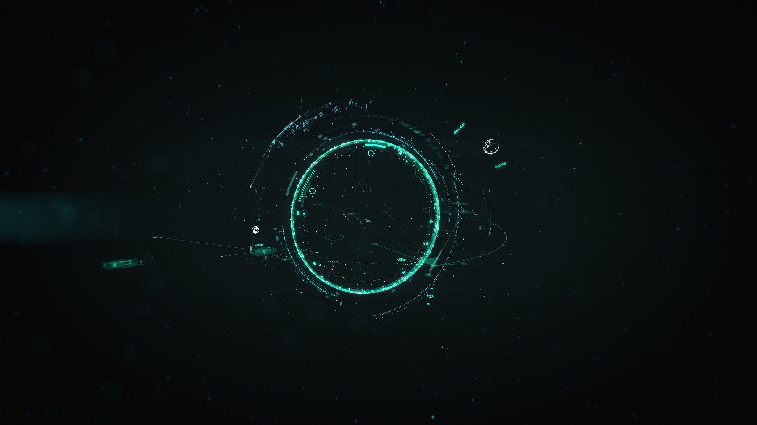 2560x1440 Hi Tech Interface Abstract 4K 3840x2160 Wallpaper