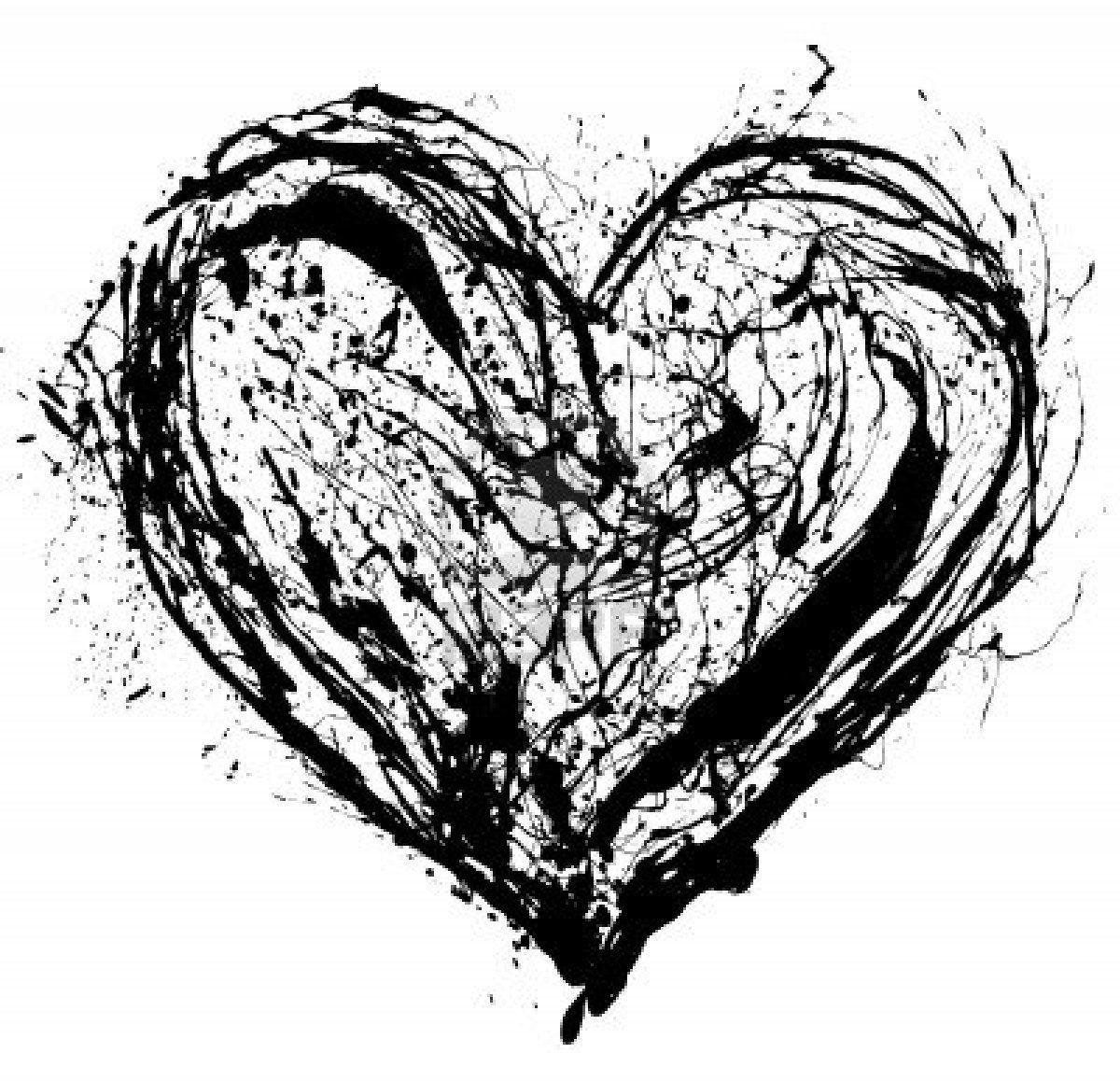 1200x1158 Widescreen Wallpaper of Black And White Heart, Cool Image