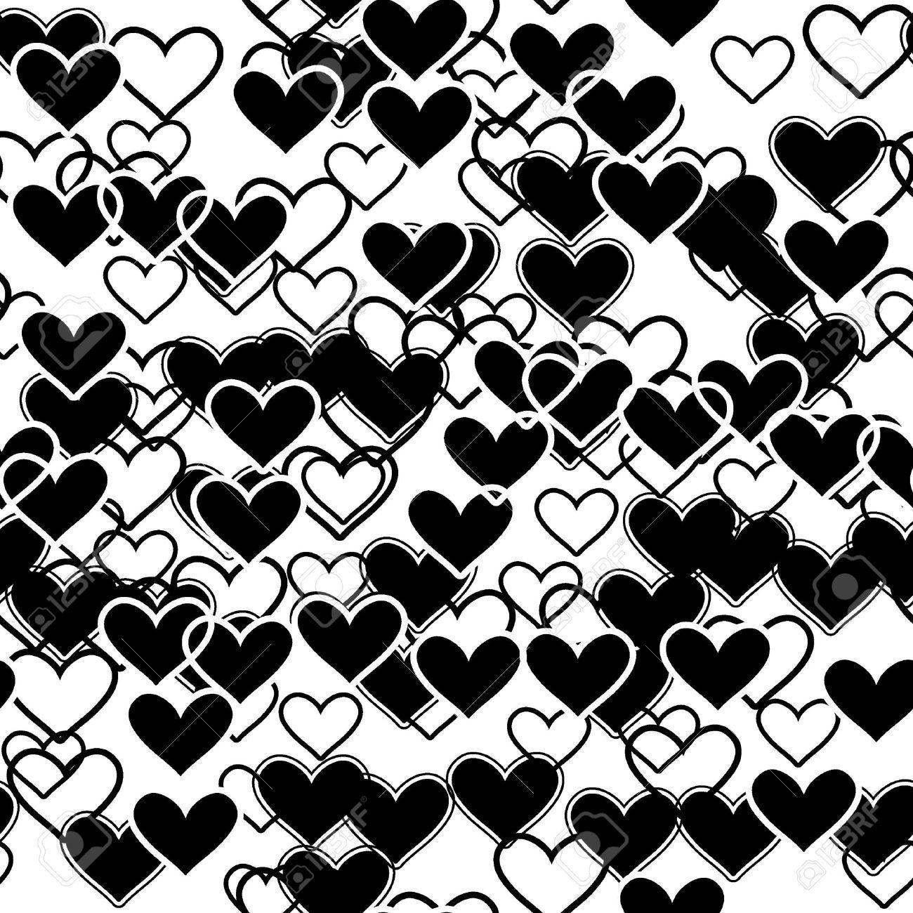 Black and White Heart Wallpapers - Top Free Black and White Heart