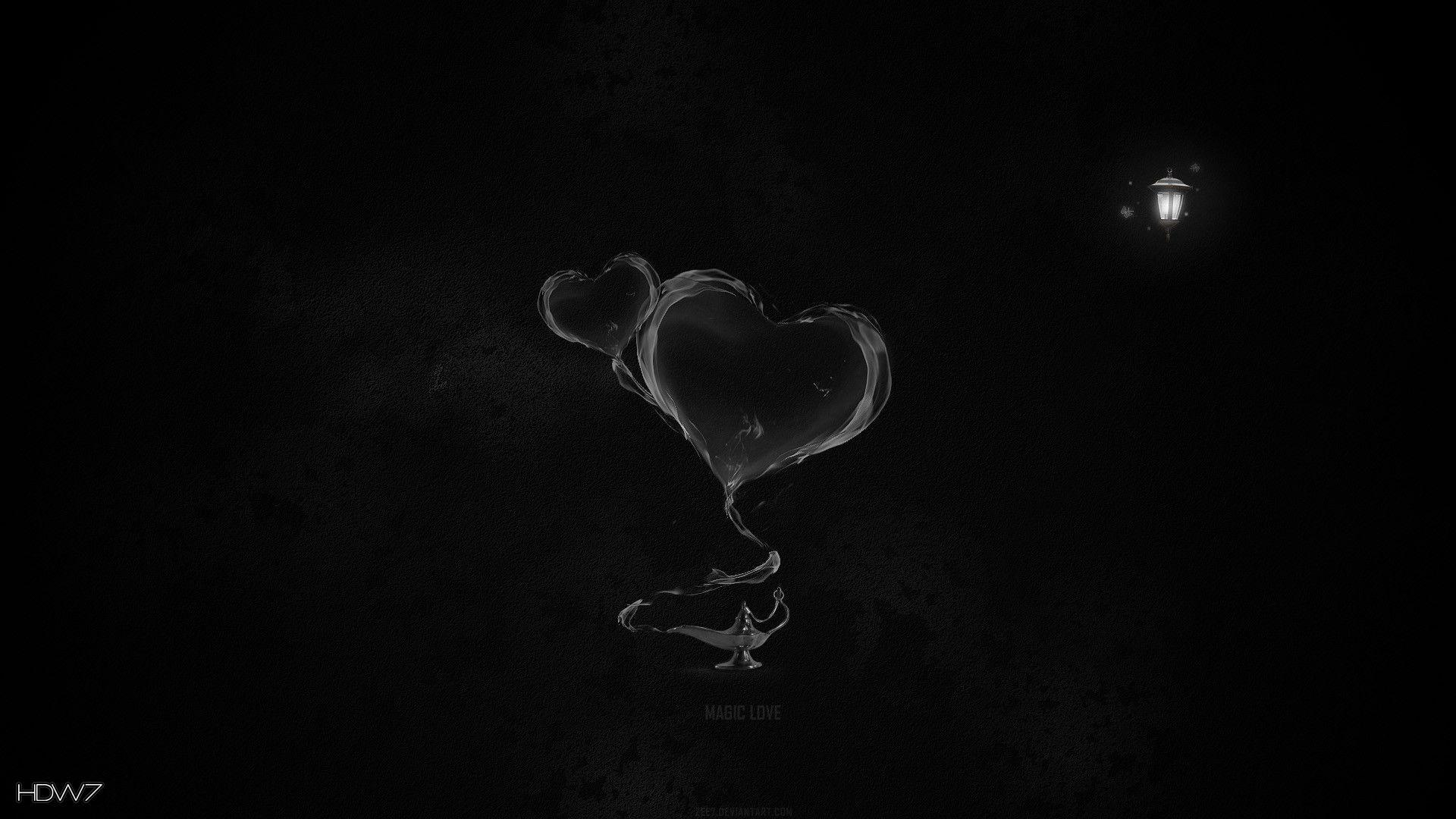1920x1080 hearts lamp magic smoke dark. HD wallpaper gallery