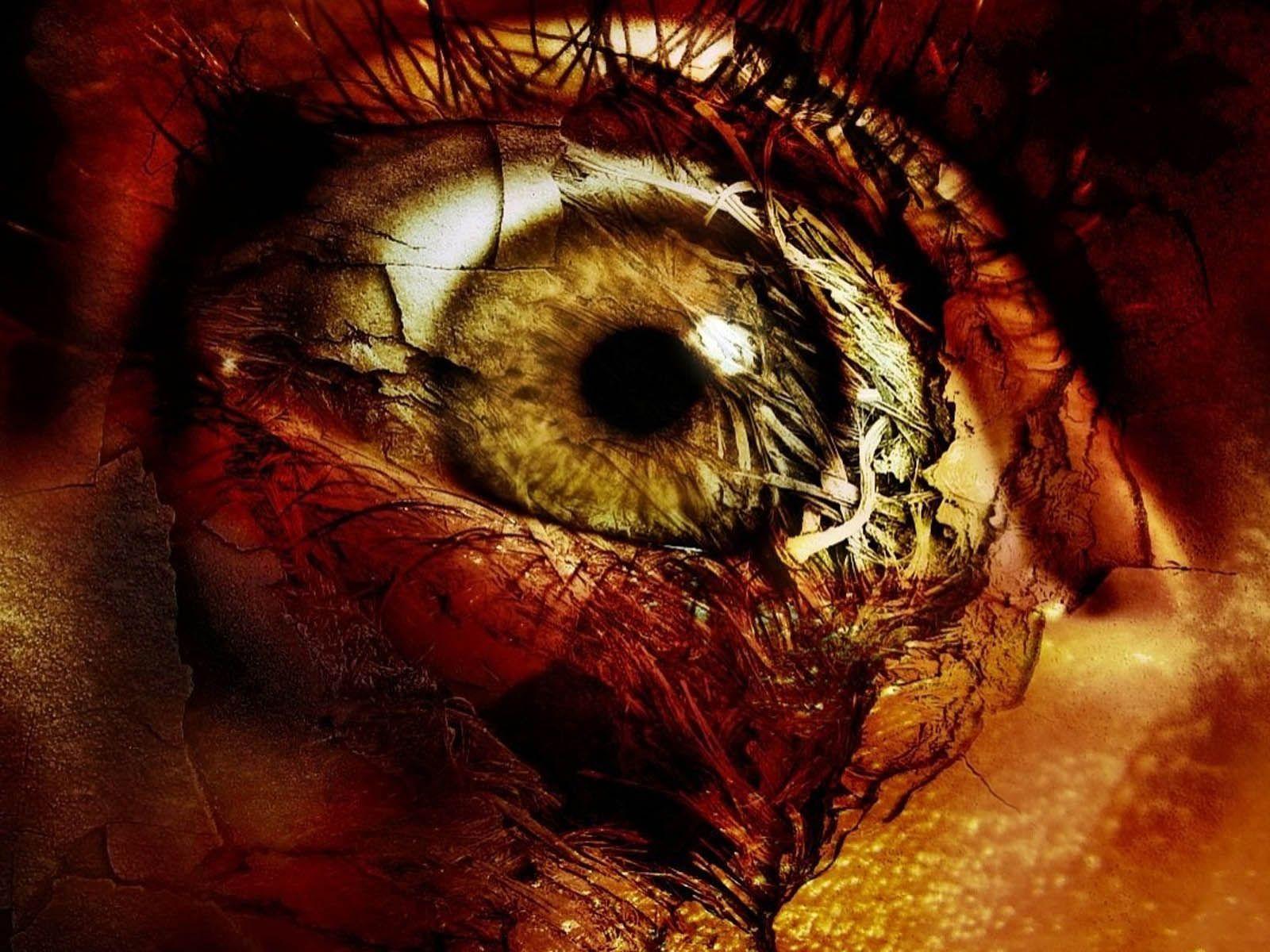 1600x1200 image of horror eyeball art. Tag: Horror Eye Wallpaper, Image
