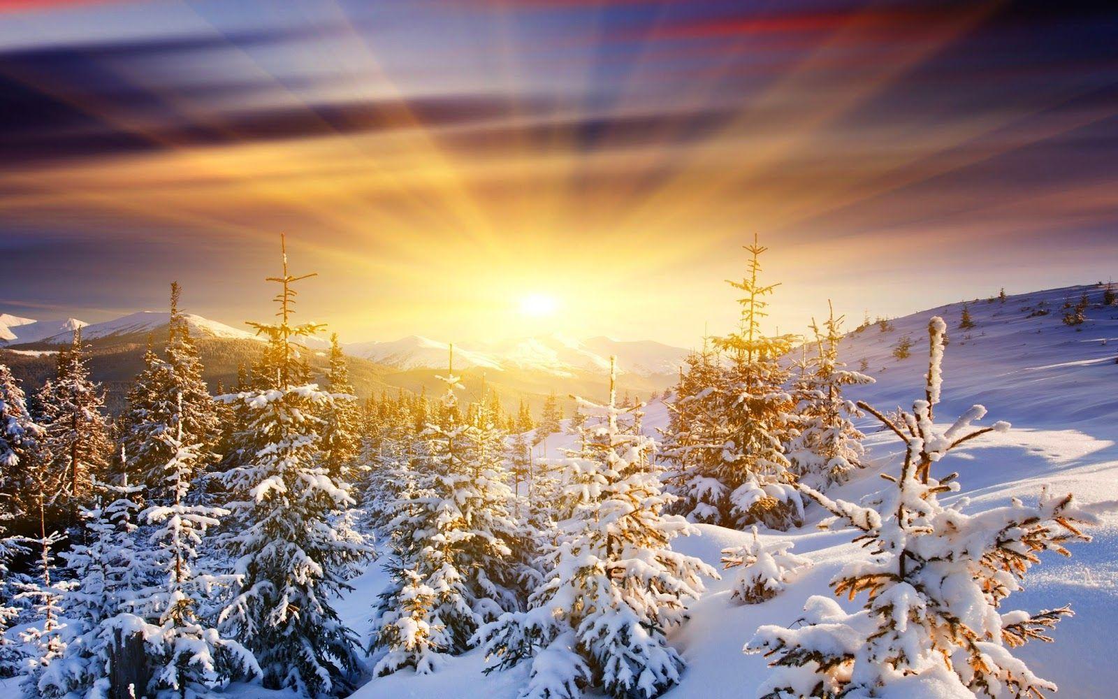 Snow Sunrise Wallpapers - Top Free Snow Sunrise Backgrounds ...