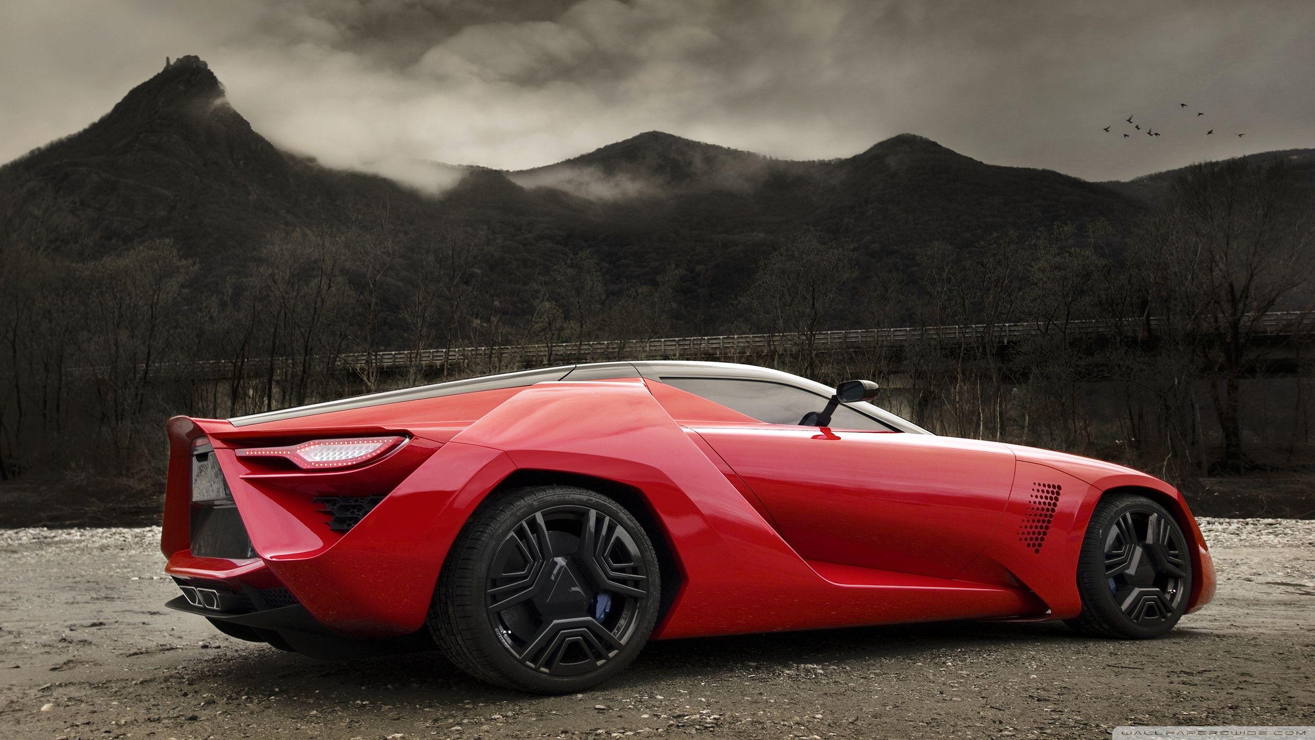 2560x1440 Red Supercar Ultra HD Desktop Background Wallpaper for 4K UHD TV