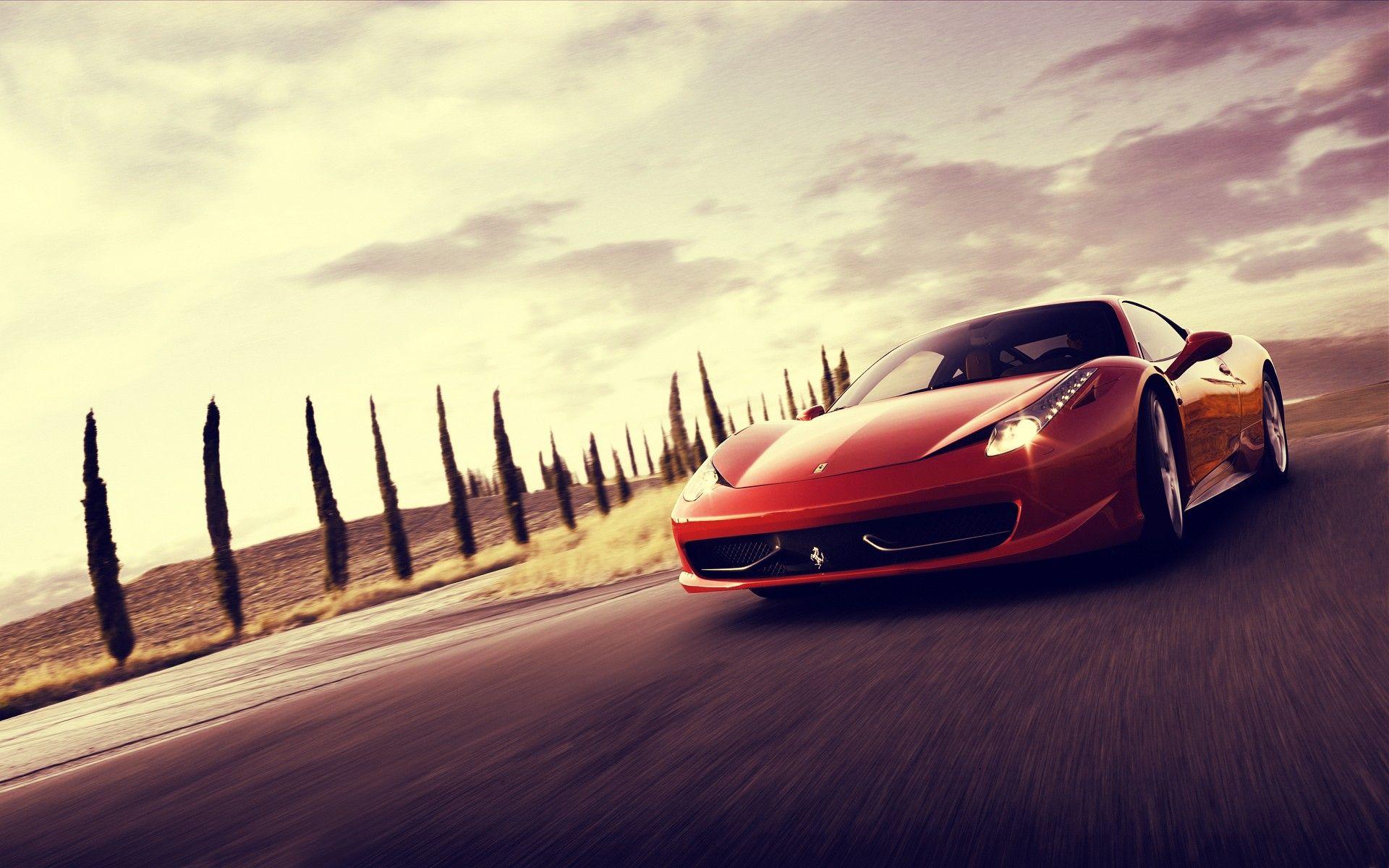 1920x1200 Red Car HD Wallpaper Background Image 458 Italia