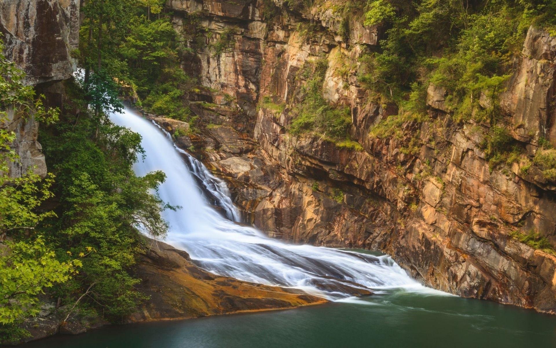 Summer Mountain Waterfall Wallpapers - Top Free Summer Mountain ...